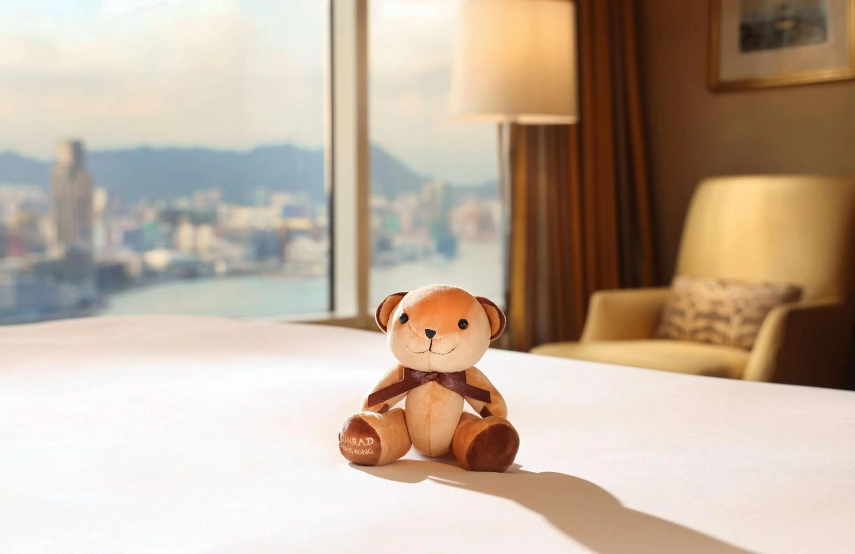 Bed in Conrad Hong Kong