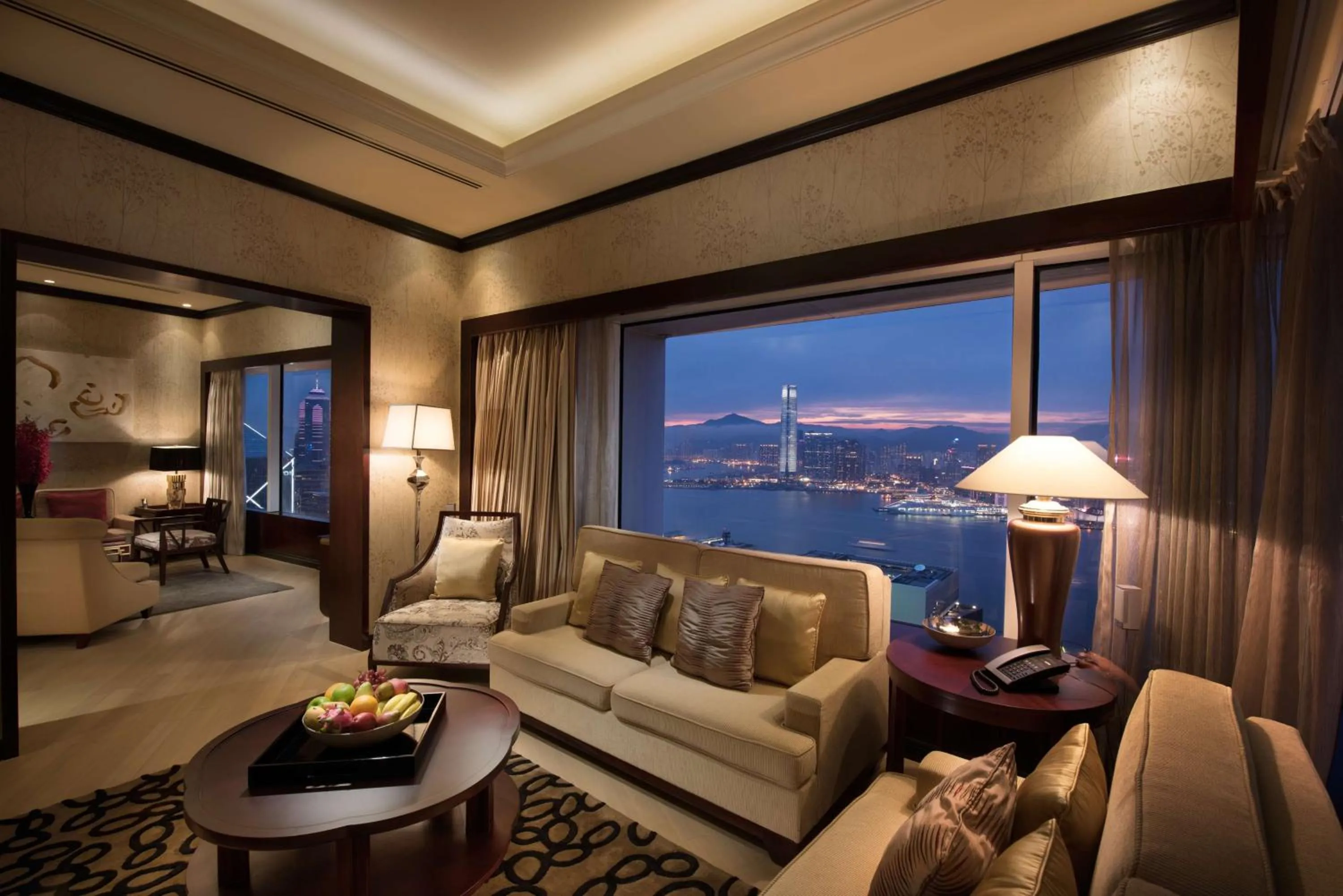 Living room in Conrad Hong Kong