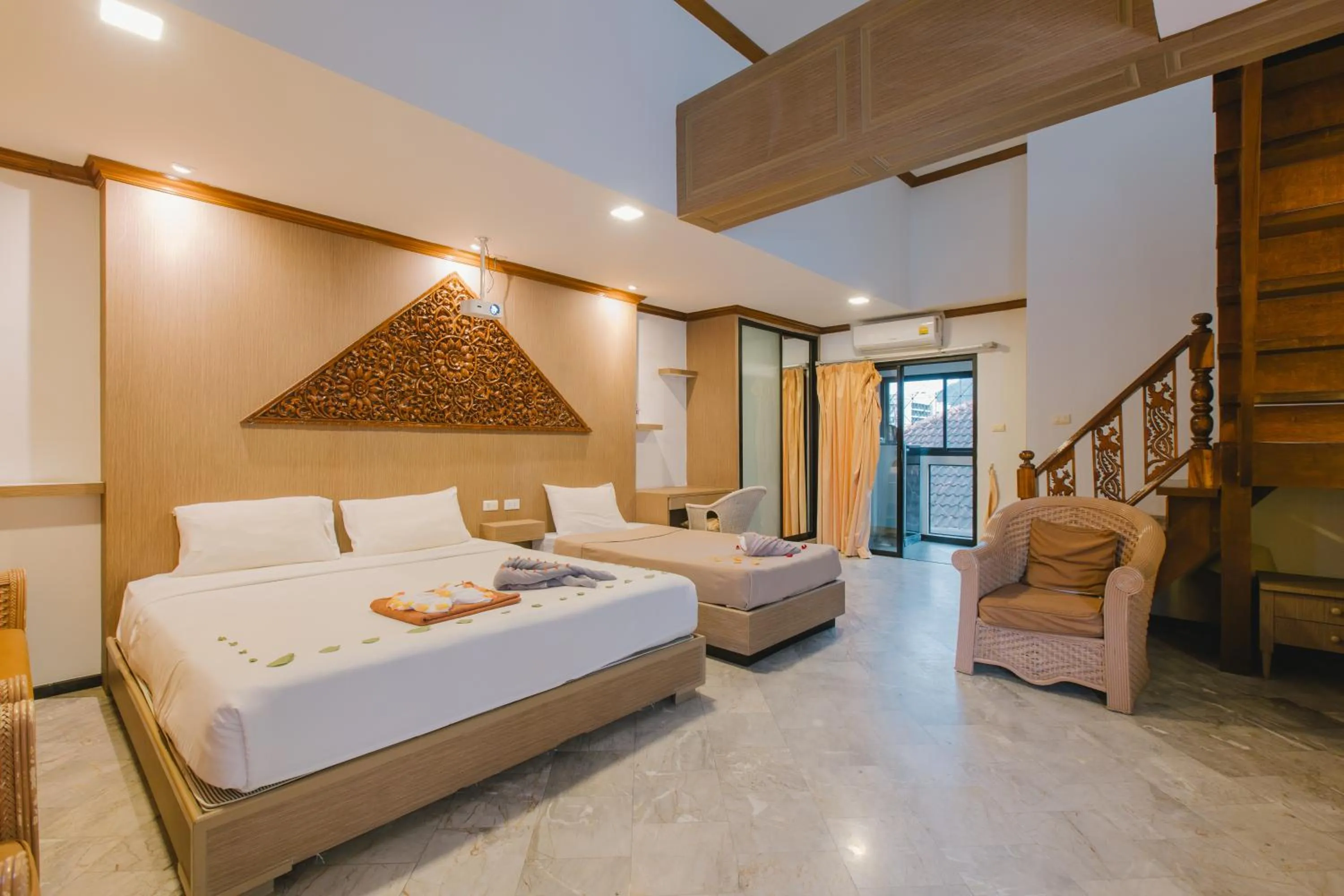 Photo of the whole room, Bed in Royal Prince Residence, Patong Beach