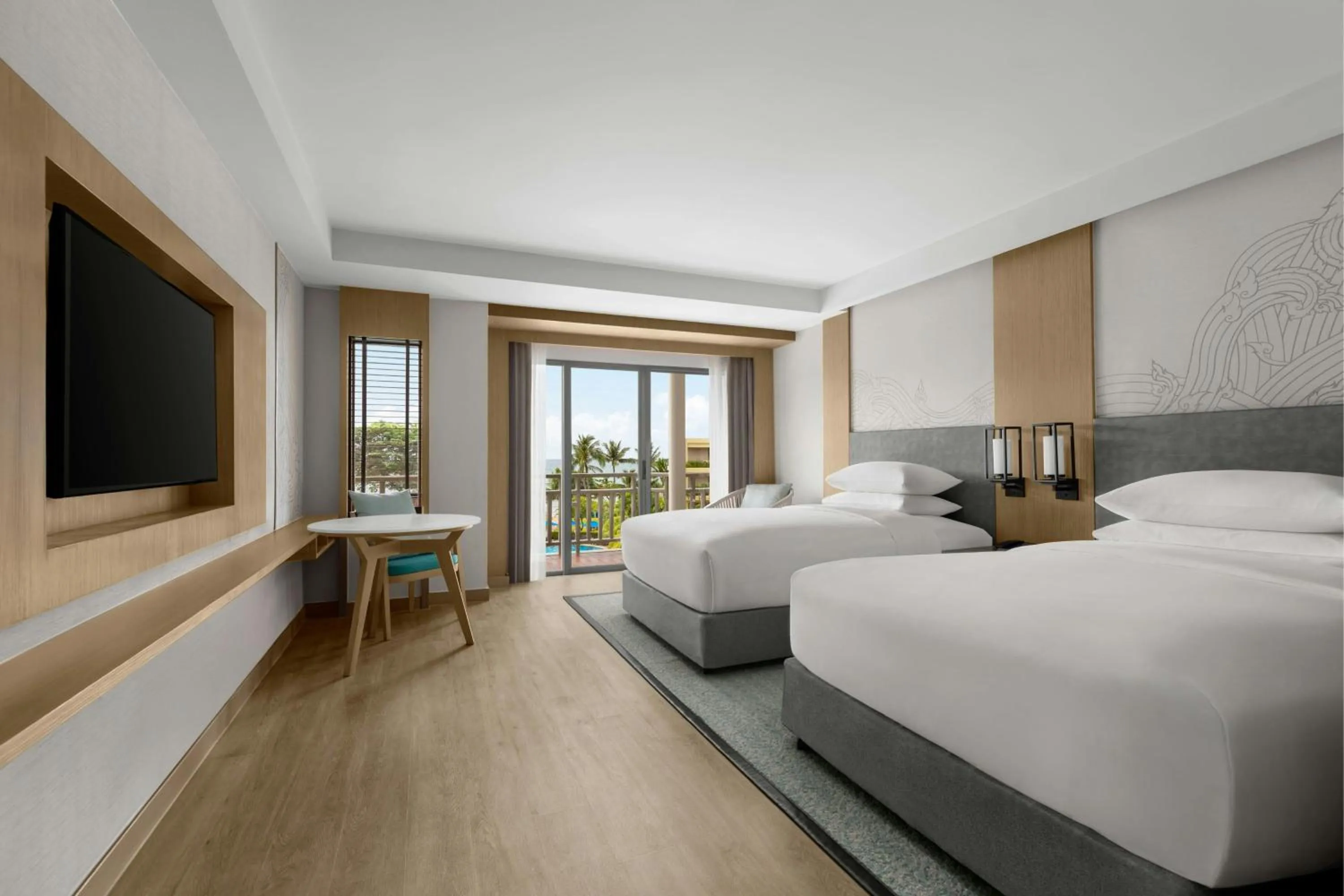 Photo of the whole room, Bed in Phuket Marriott Resort & Spa, Merlin Beach