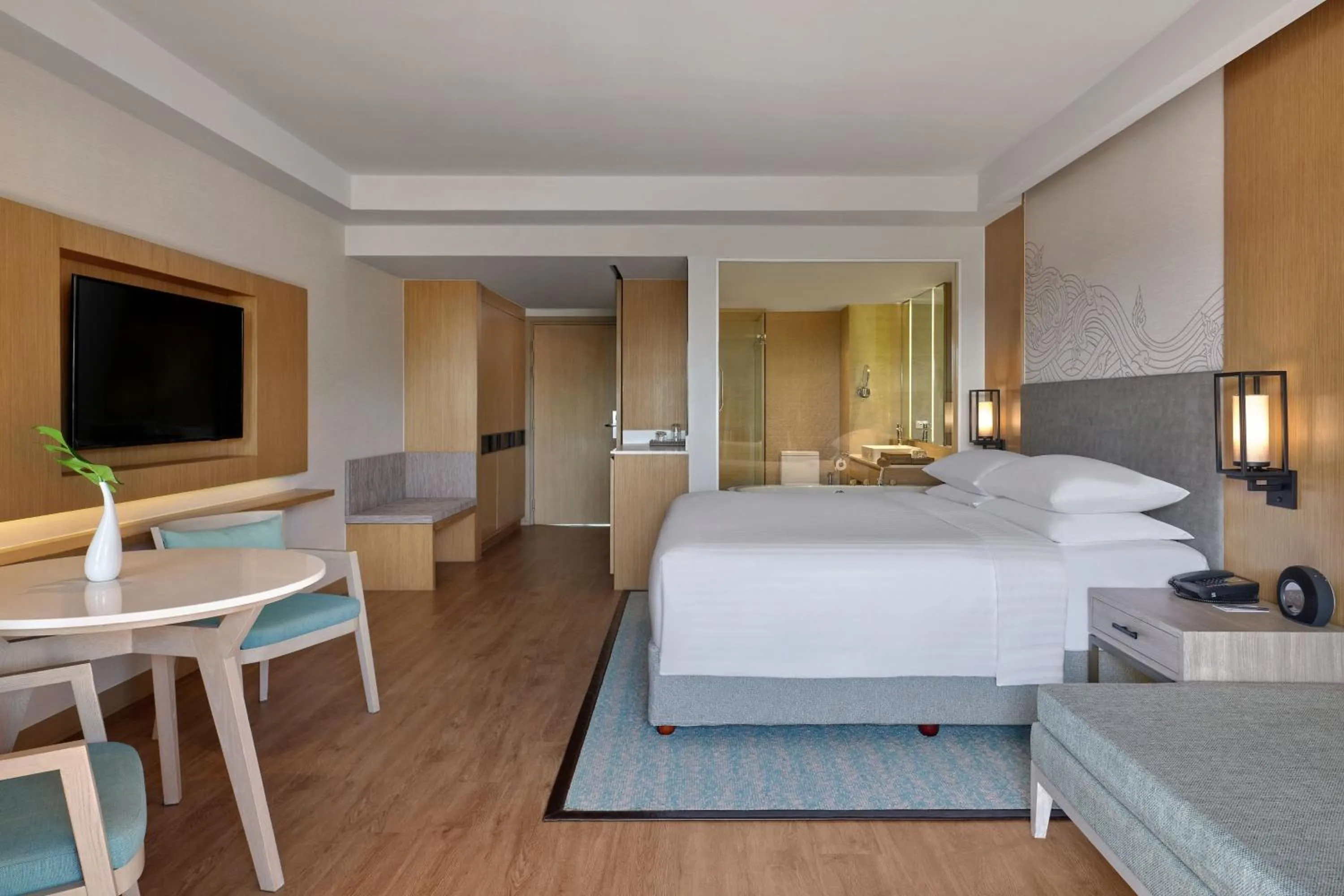 Photo of the whole room, Bed in Phuket Marriott Resort & Spa, Merlin Beach