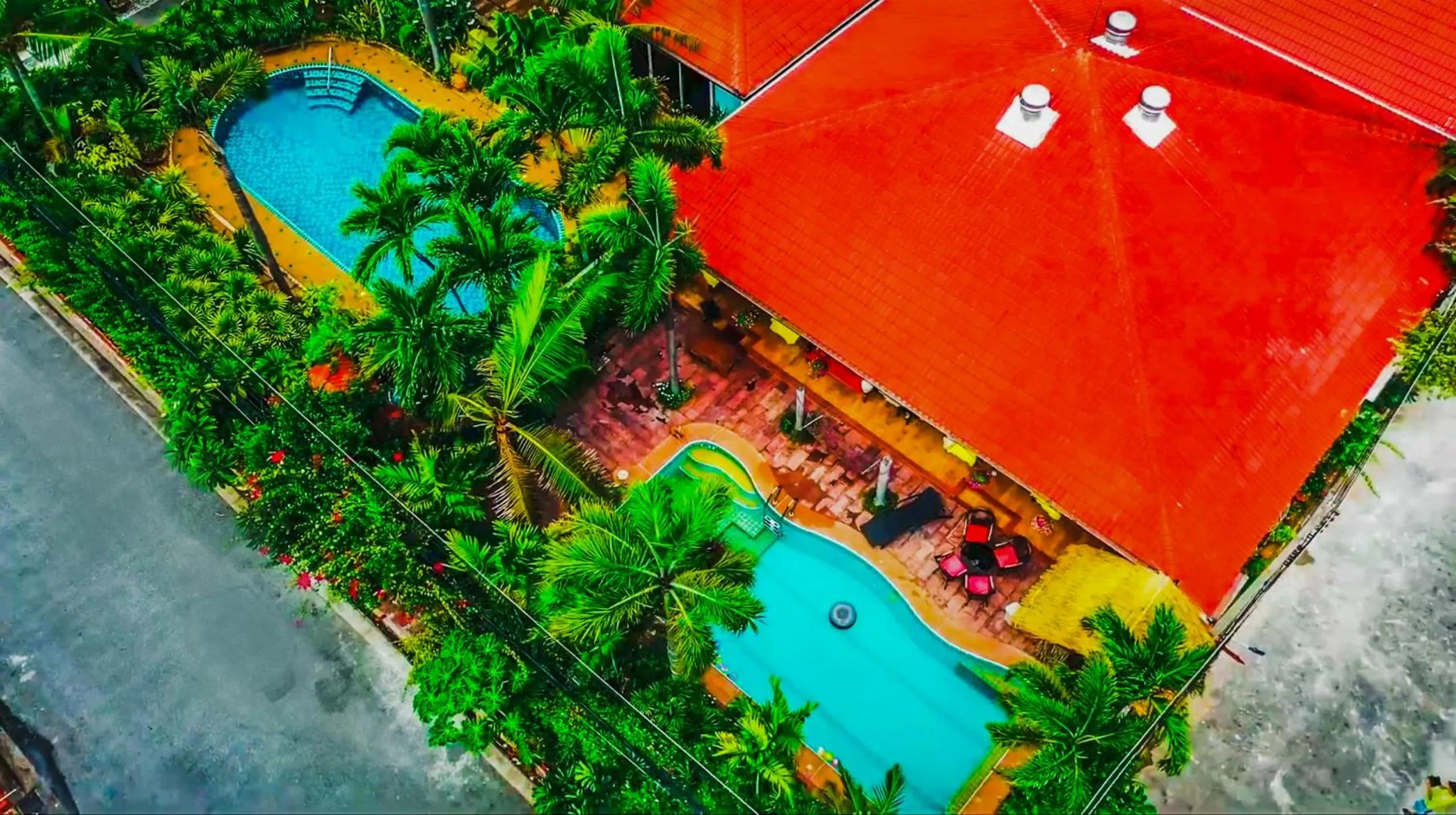 Bird's eye view in Siri Villas Pattaya