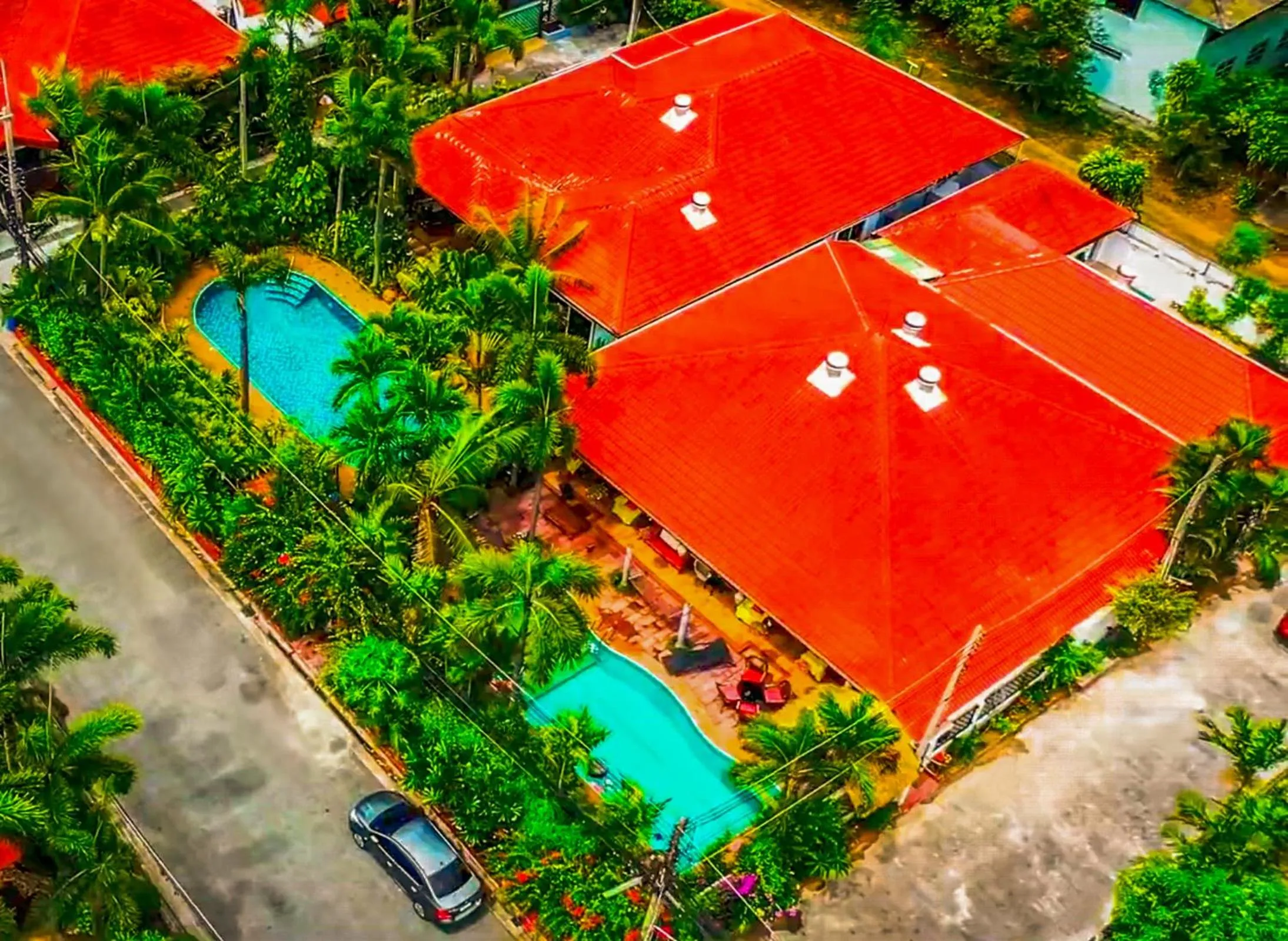 Bird's eye view in Siri Villas Pattaya