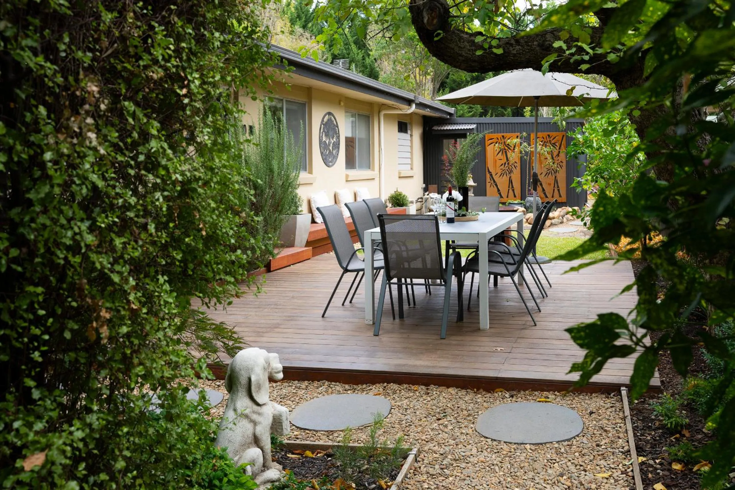 Patio in Adina Lodge Holiday Apartments