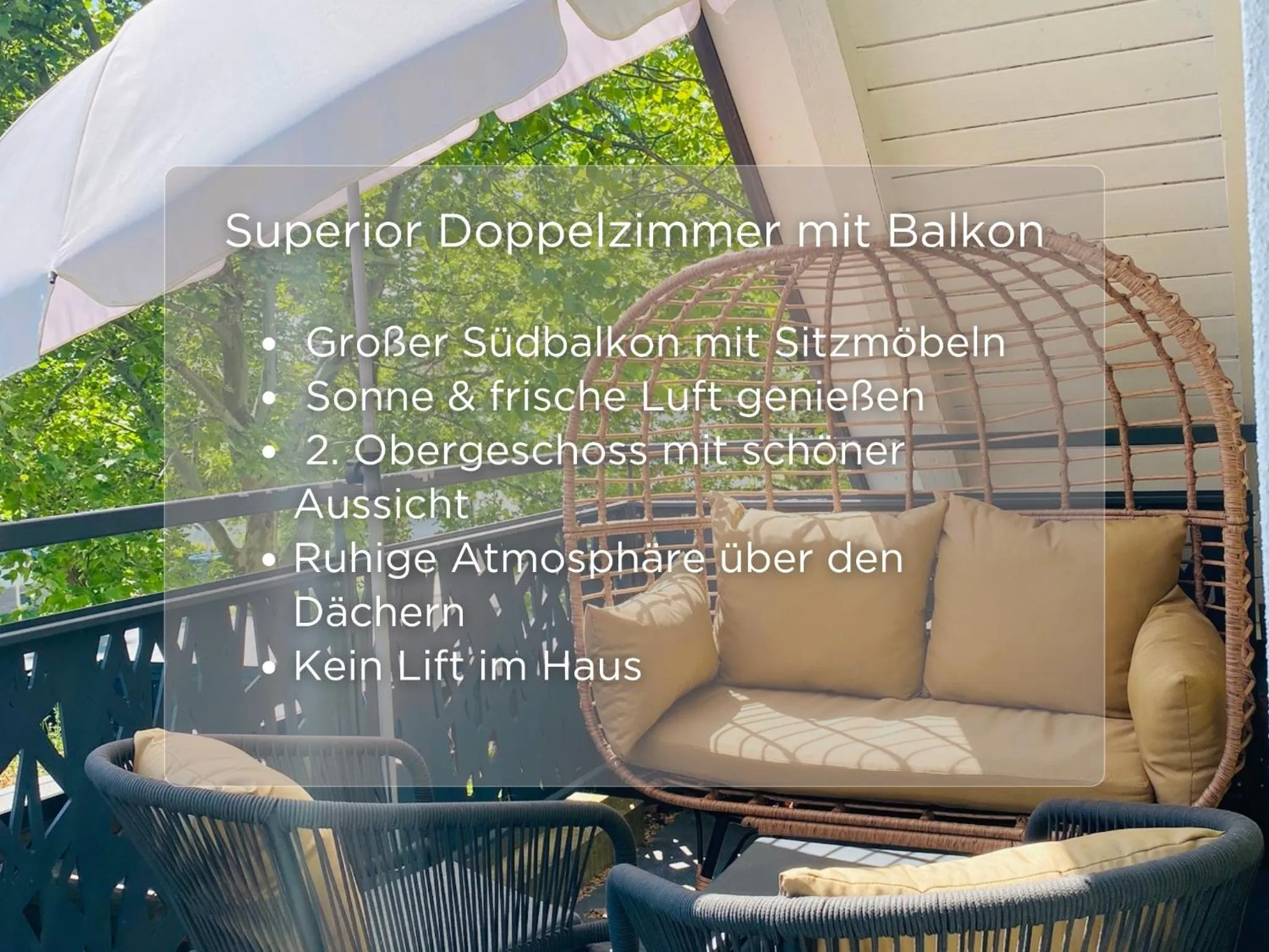 Balcony/Terrace in ZUM SCHLOSS - Boutique-Hotel