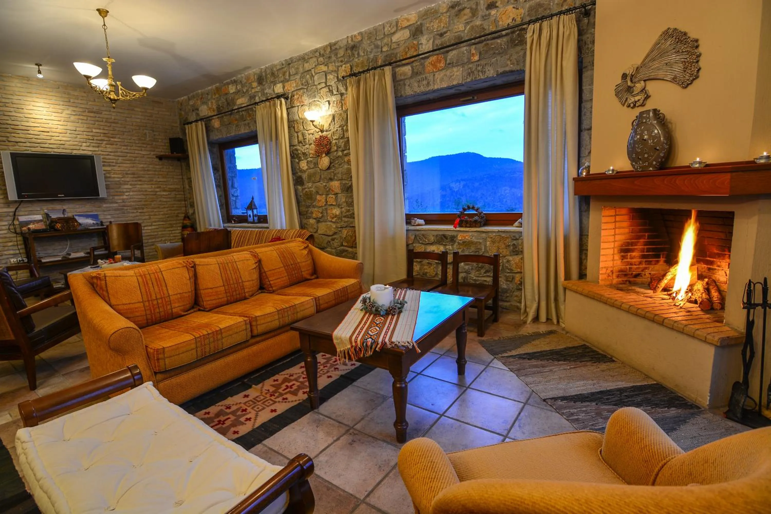 Lounge or bar in Karyatis Resort