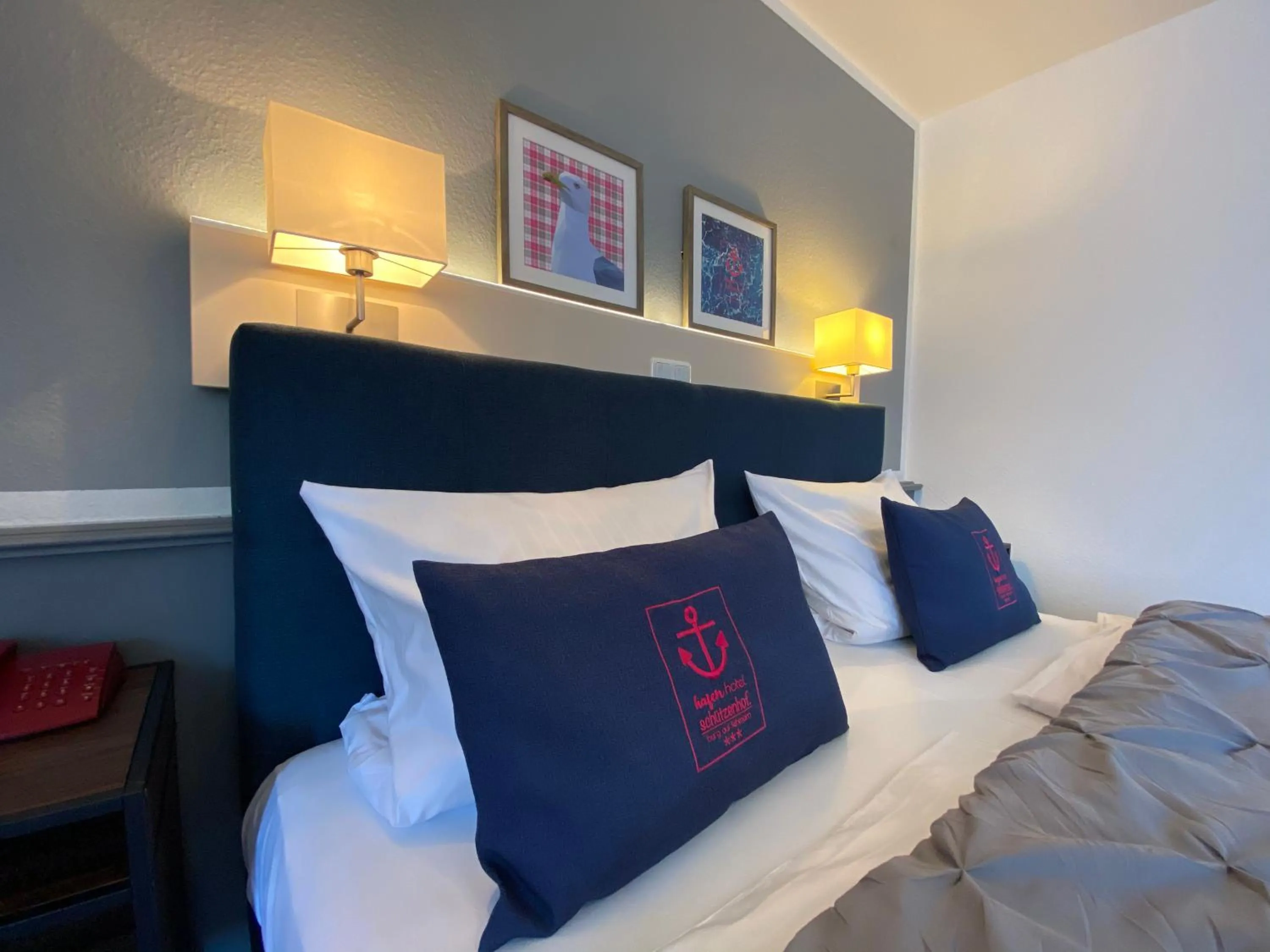 Photo of the whole room, Bed in Hafen Hotel Schützenhof