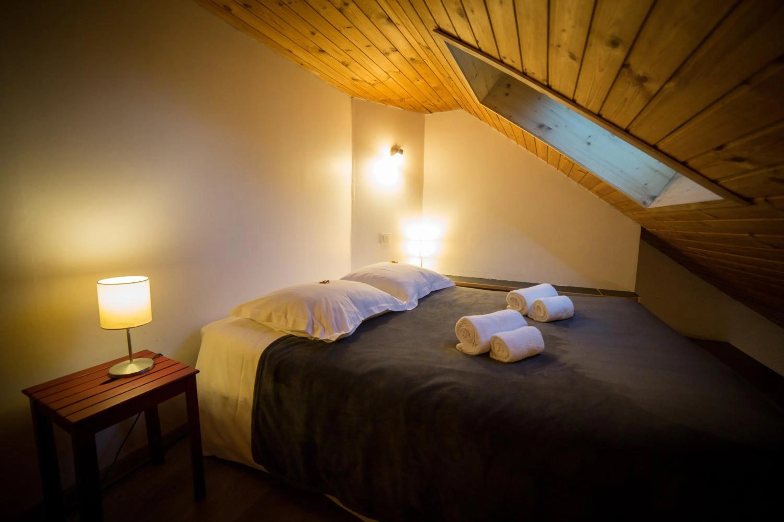 Bed in Hôtel Restaurant Gîtes Les 5 Saisons