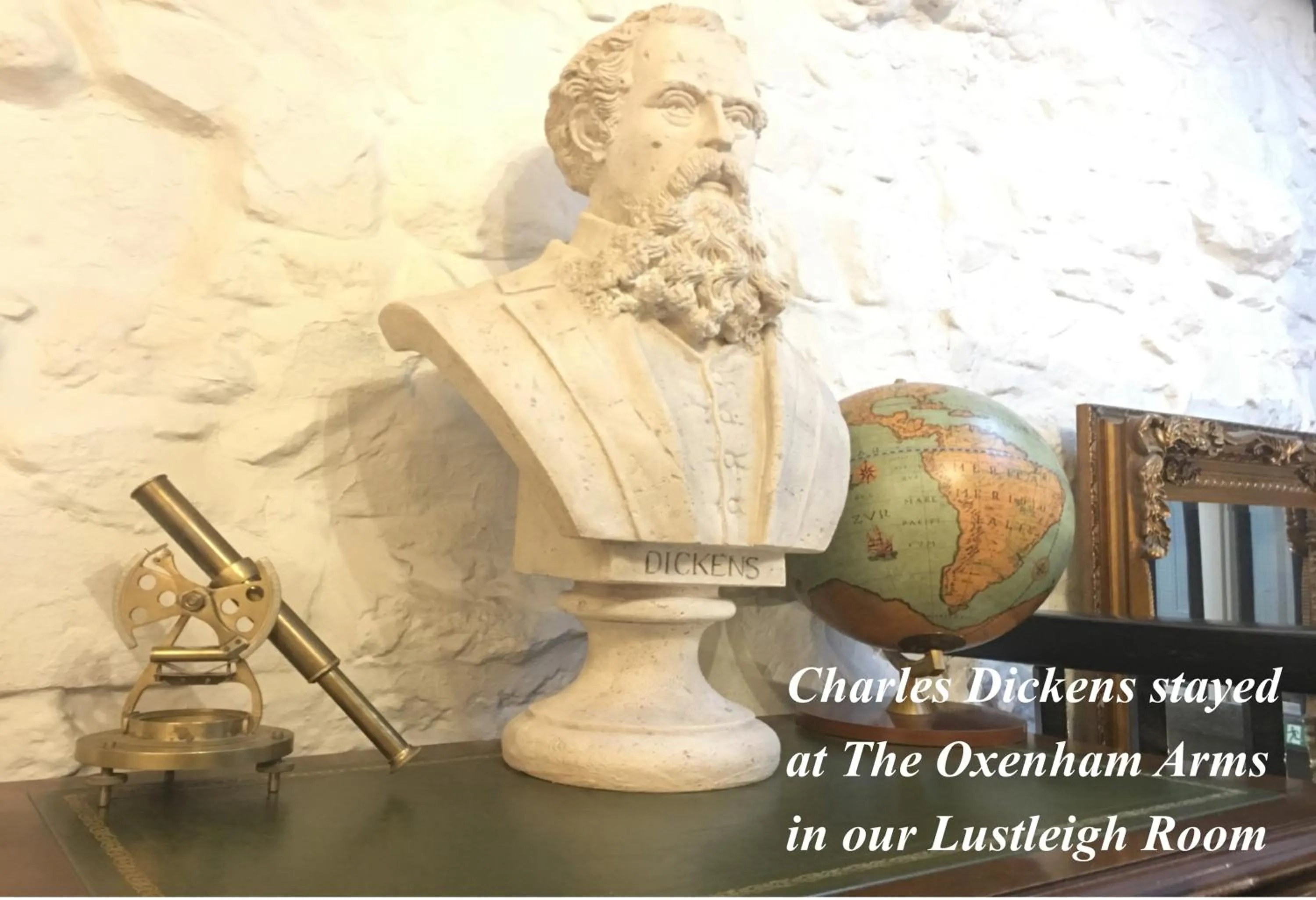 Decorative detail in The Oxenham Arms Hotel Devon