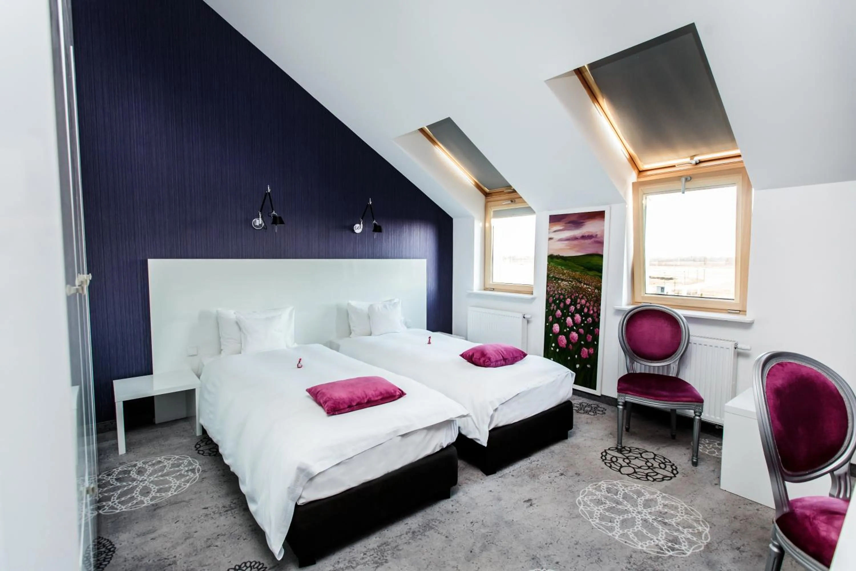 Photo of the whole room, Bed in Lawendowe Termy