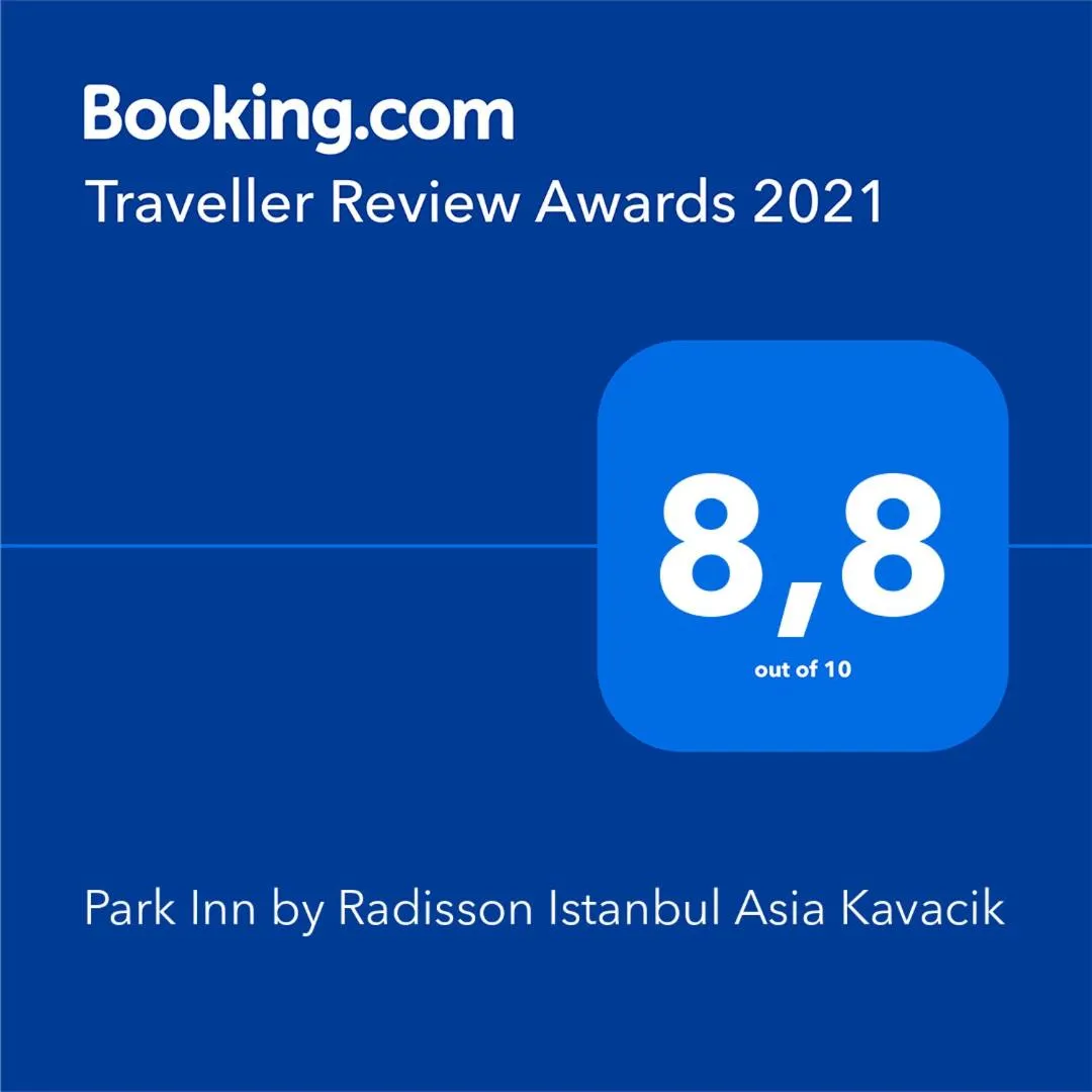 Certificate/Award in Park Inn by Radisson Istanbul Asia Kavacik