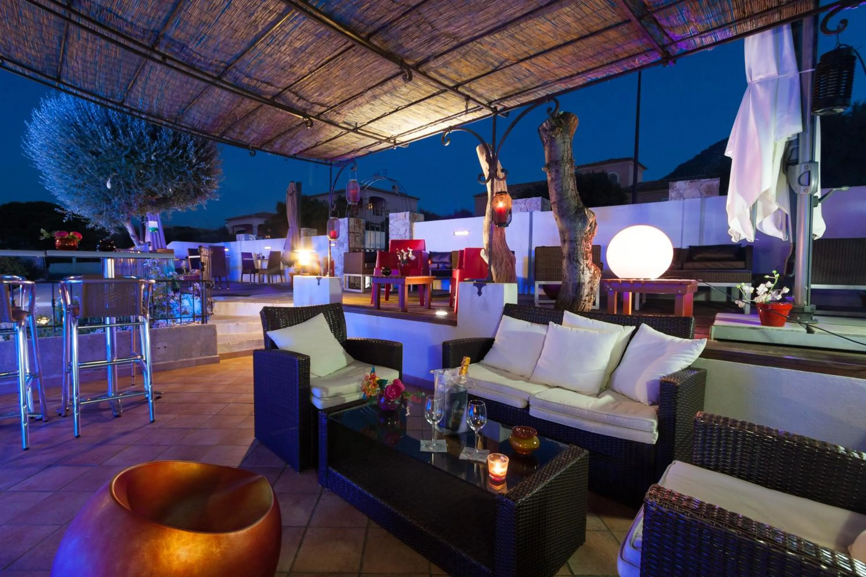 Patio in Hôtel Funtana Marina