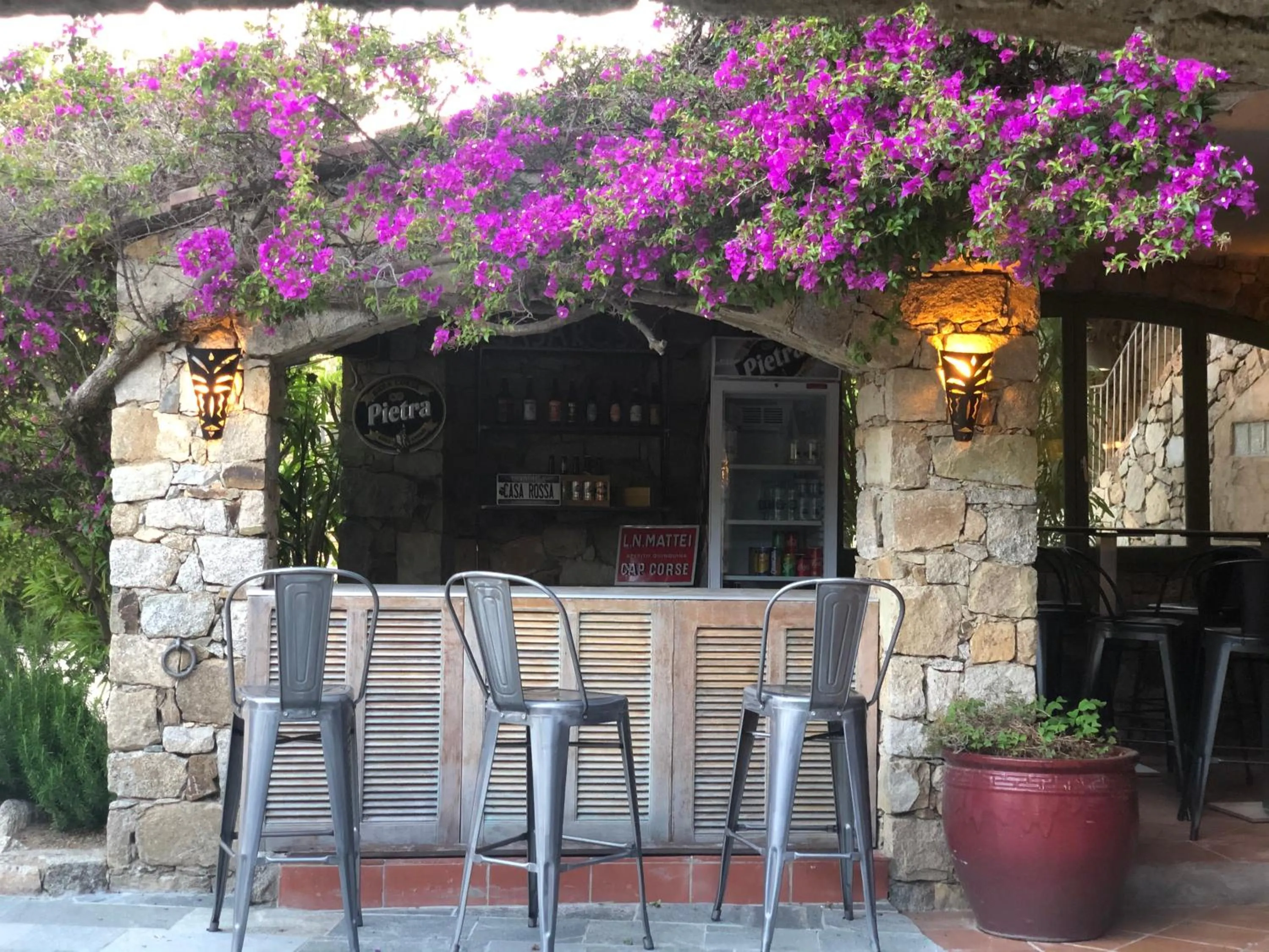 Patio in Hôtel Casa Rossa & Spa