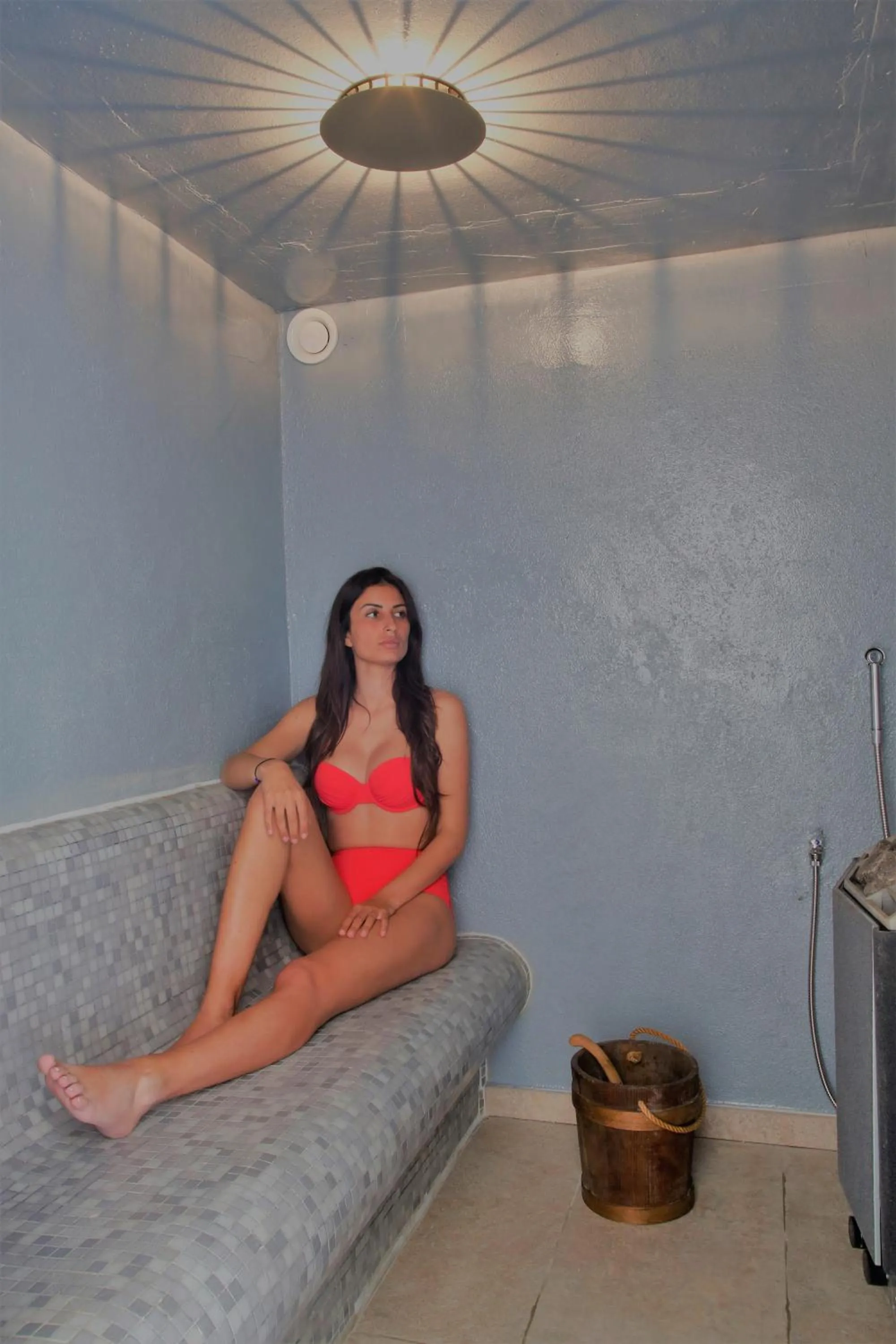 Sauna in Hôtel Casa Rossa & Spa