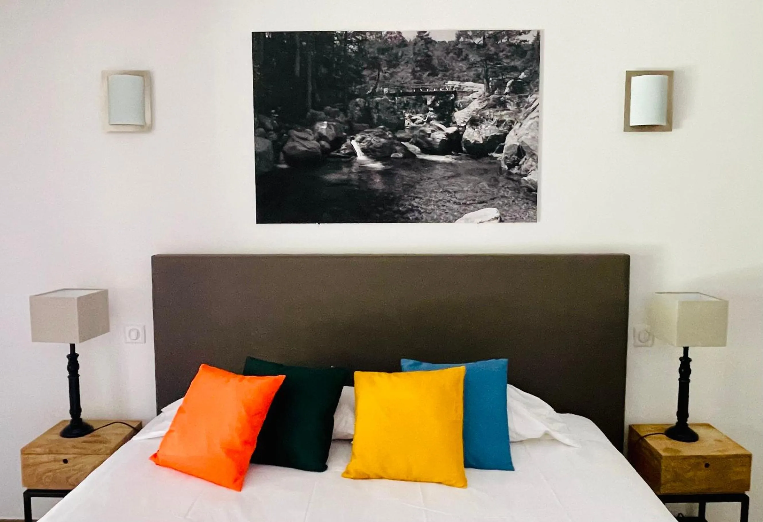 Bed in Hôtel Casa Rossa & Spa