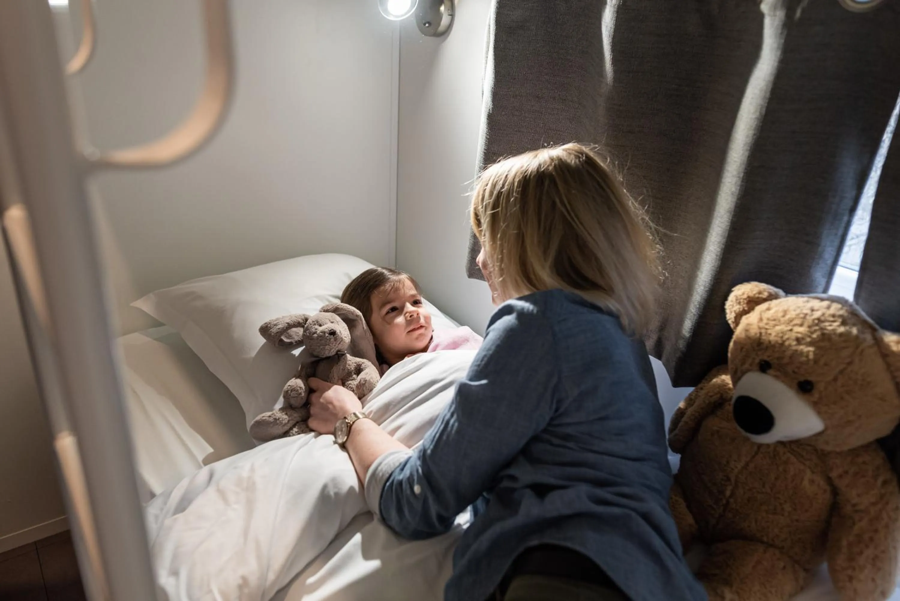 People, Bed in Camping Base de Loisirs du Lac de la Moselotte