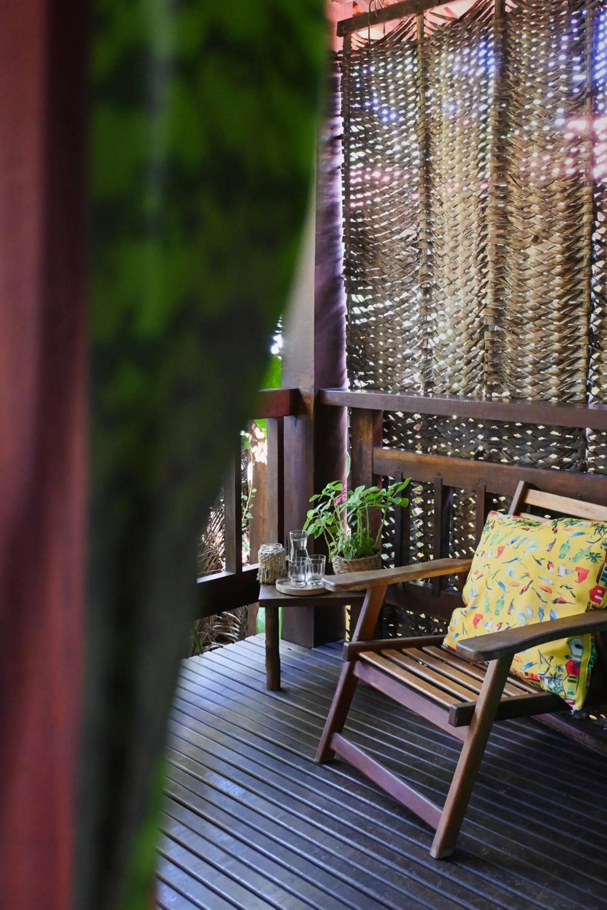 Balcony/Terrace in Pousada Habitat Caraíva