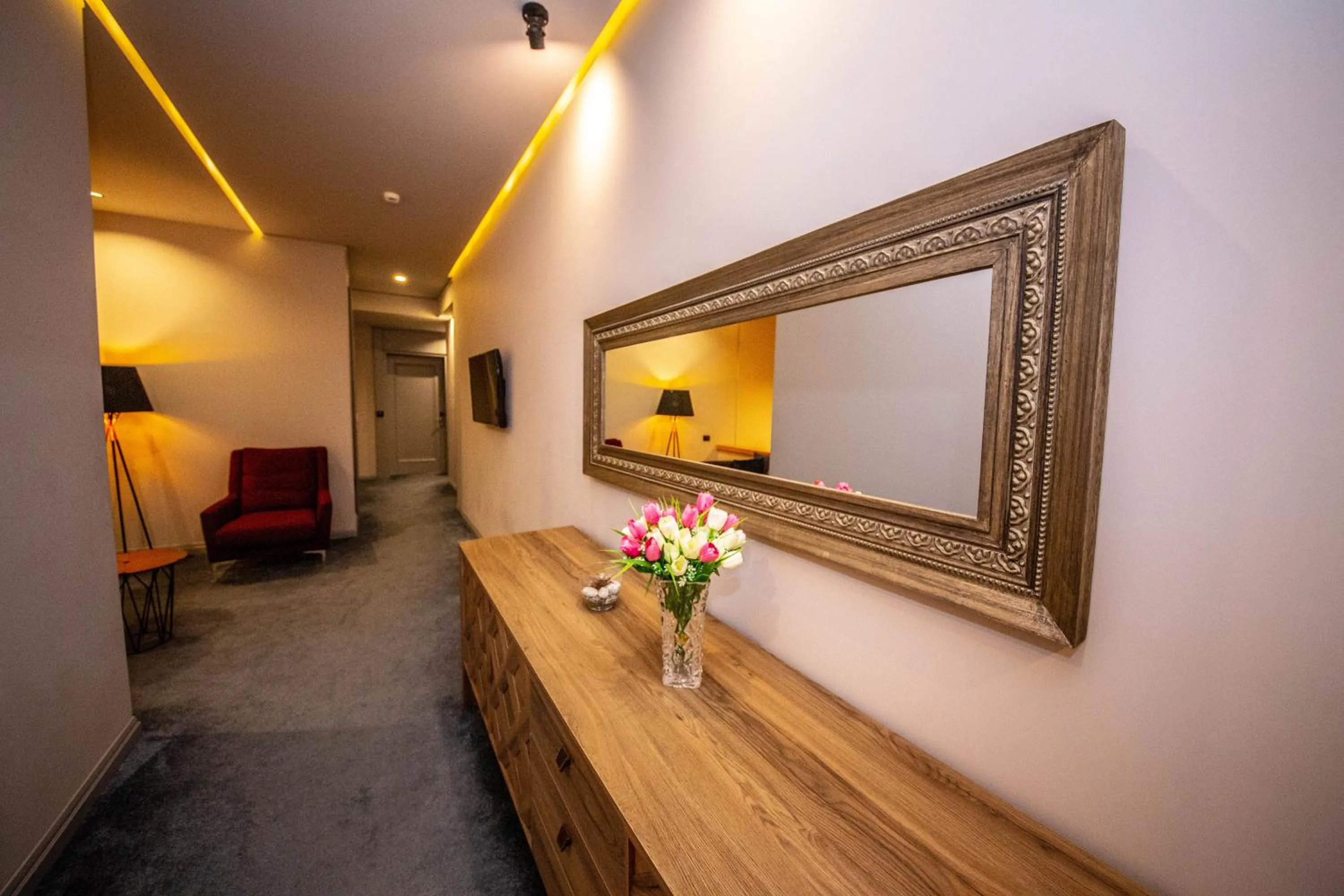 Seating area in City Center Hotel