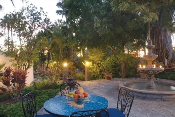 Garden view in Hacienda Todos Los Santos