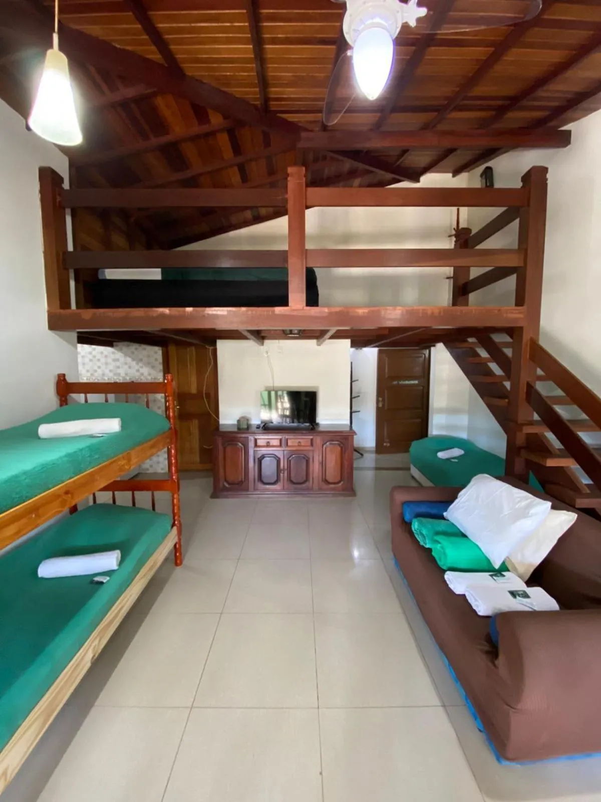 Bed in Pousada Ferradura Beach