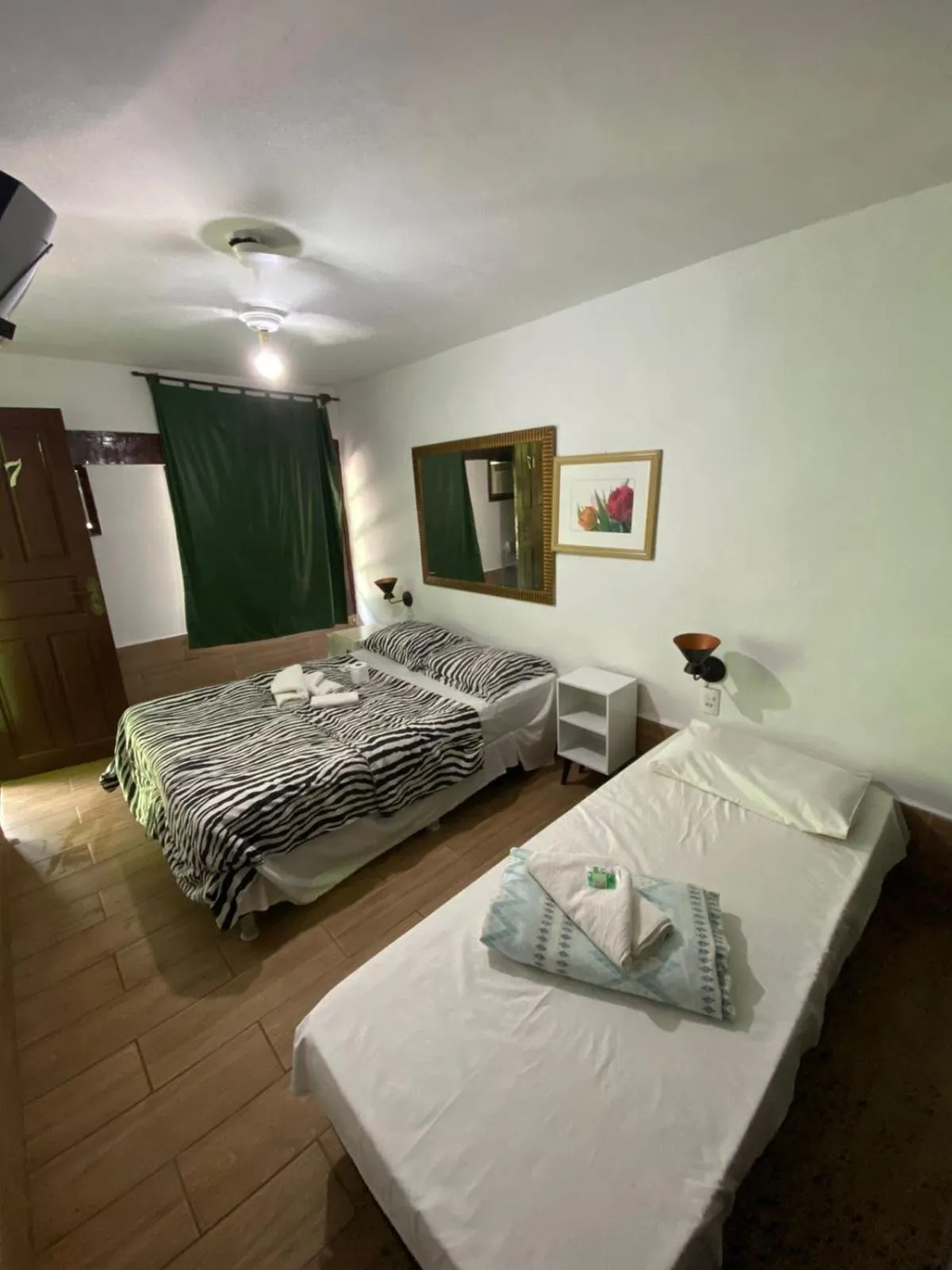 Bed in Pousada Ferradura Beach