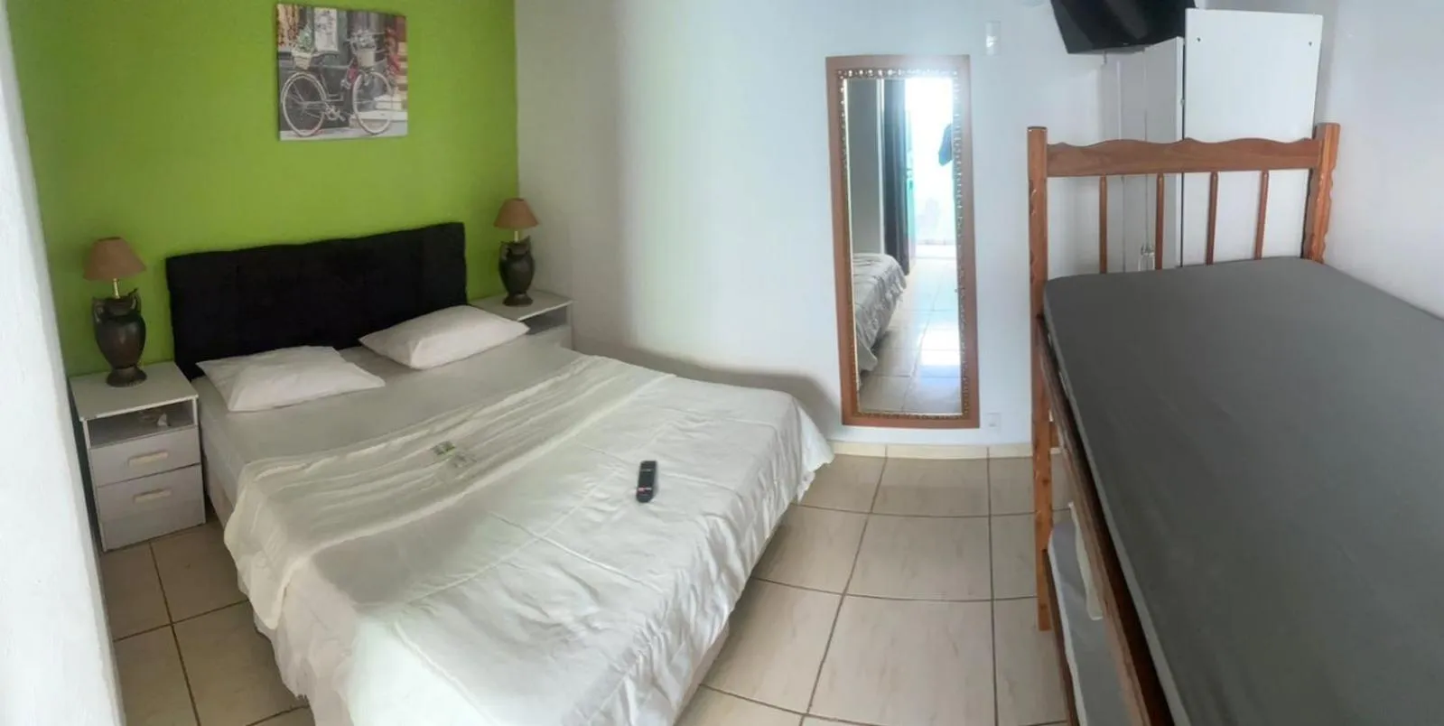 Bed in Pousada Ferradura Beach