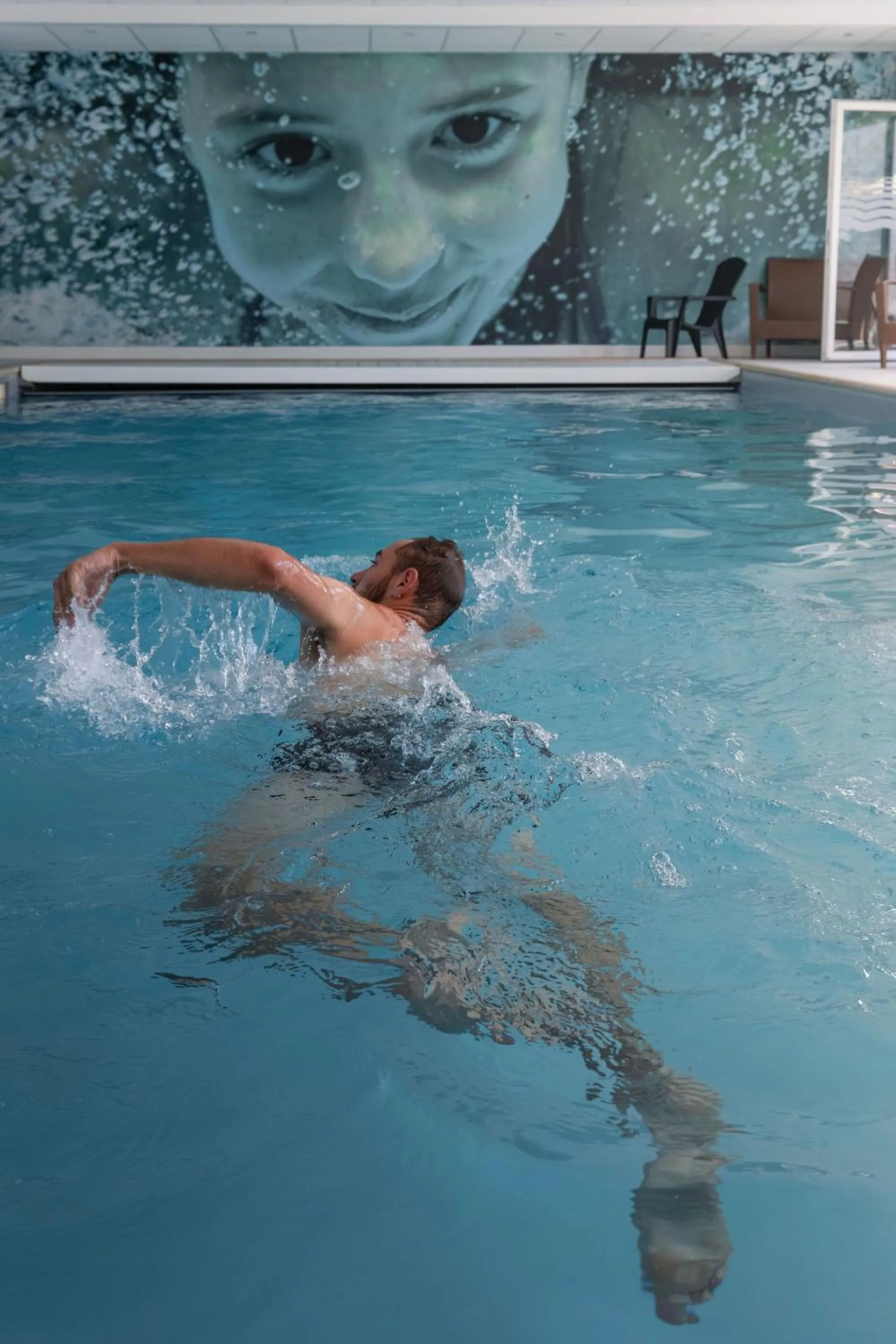 Swimming pool in BRIT HOTEL - RESTAURANT Saint-Brieuc Langueux