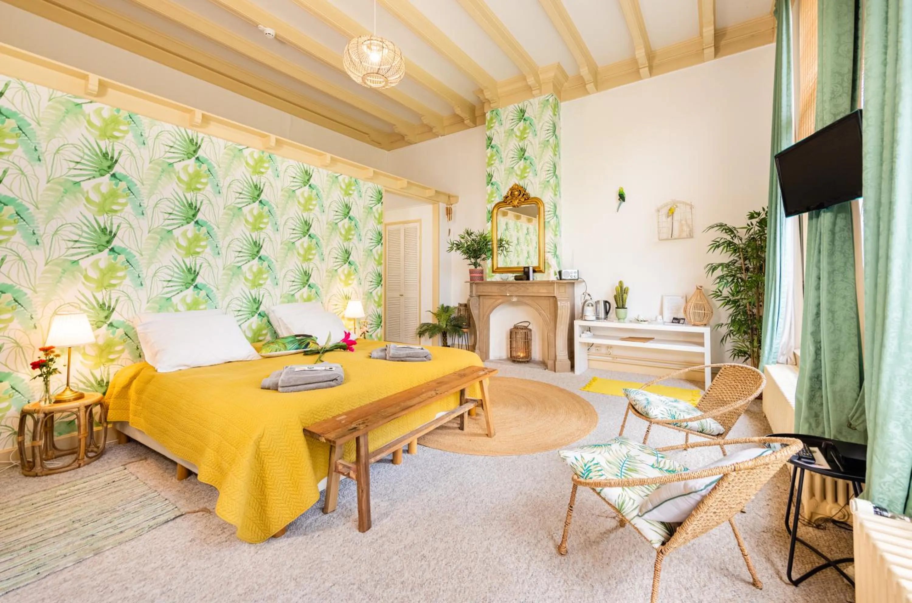 Bedroom, Bed in Hotel Gaia