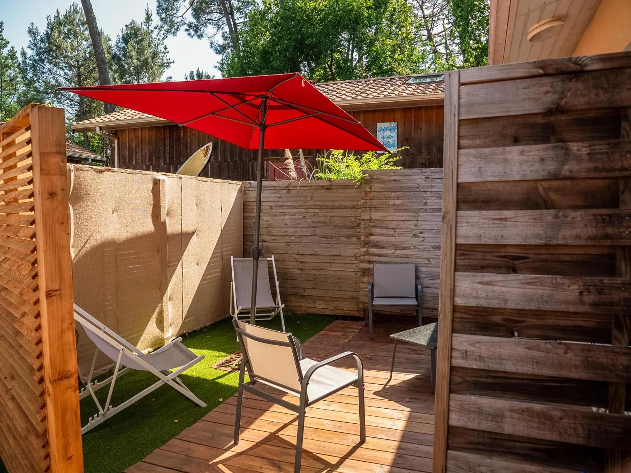 Patio in La Villa Herbert Maison d'hôtes à Andernos