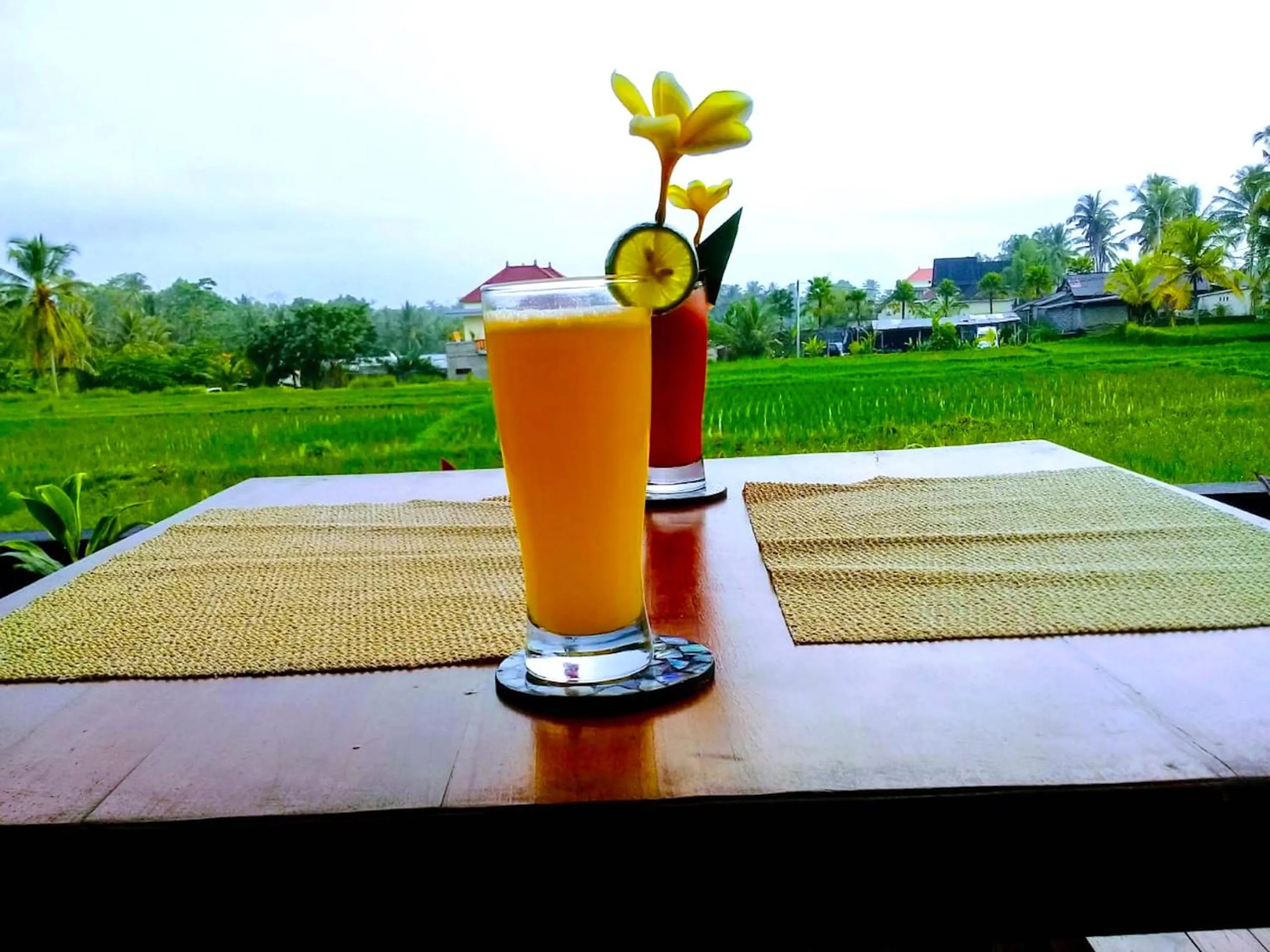 Food and drinks in Paraiso Cottage Ubud