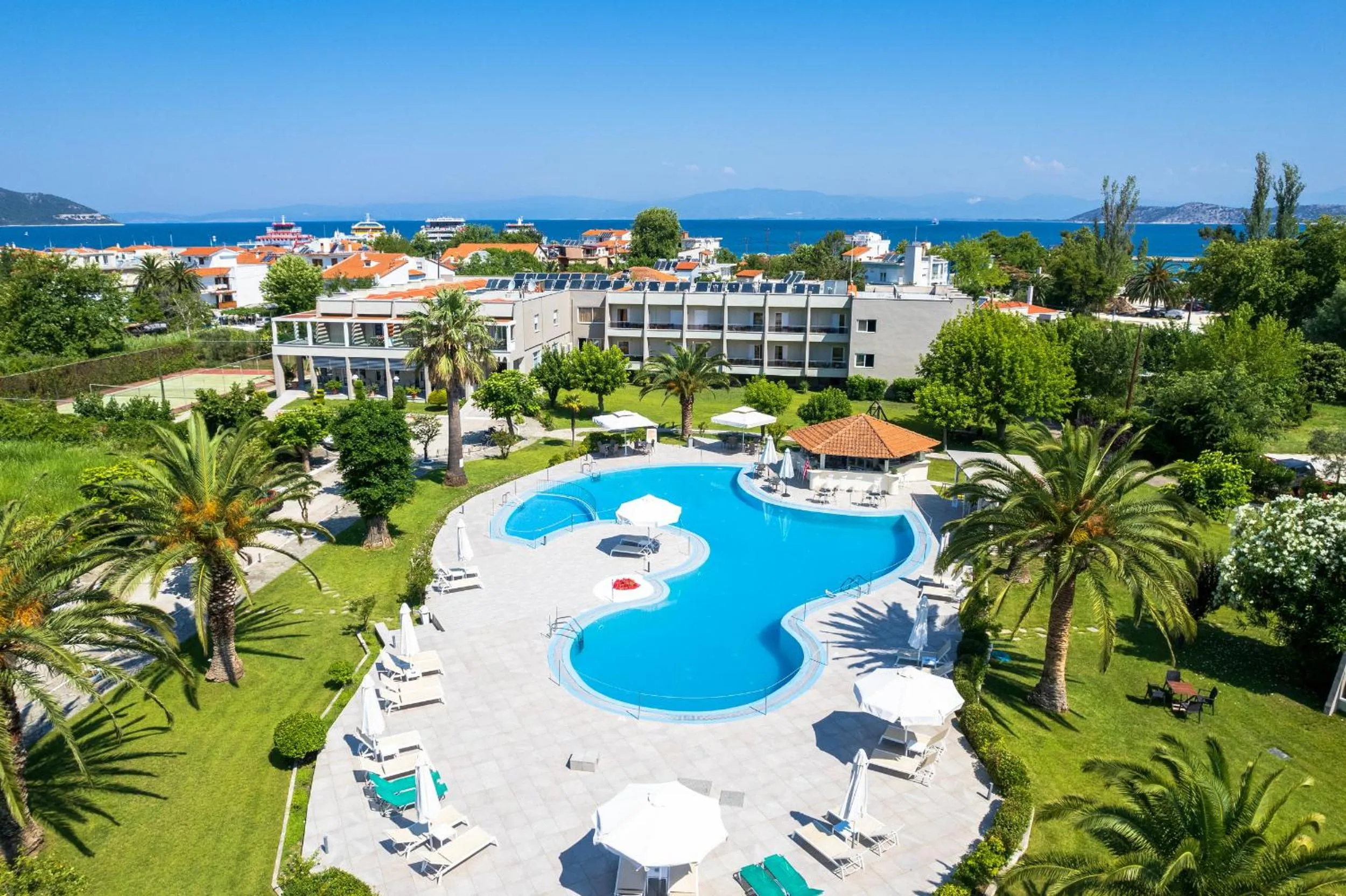 Pool view in Hotel Aethria