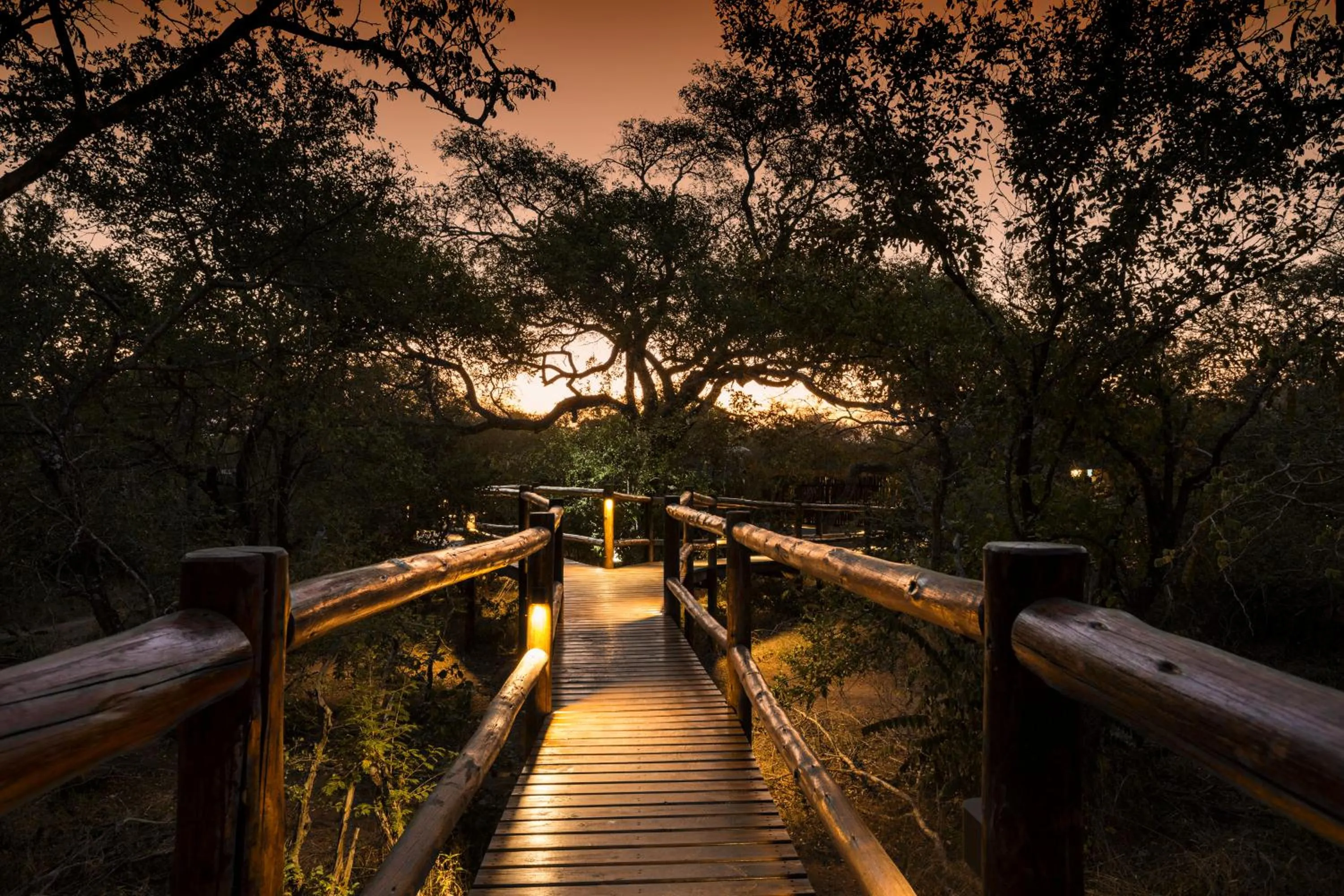 Sunset in Vuyani River Lodge