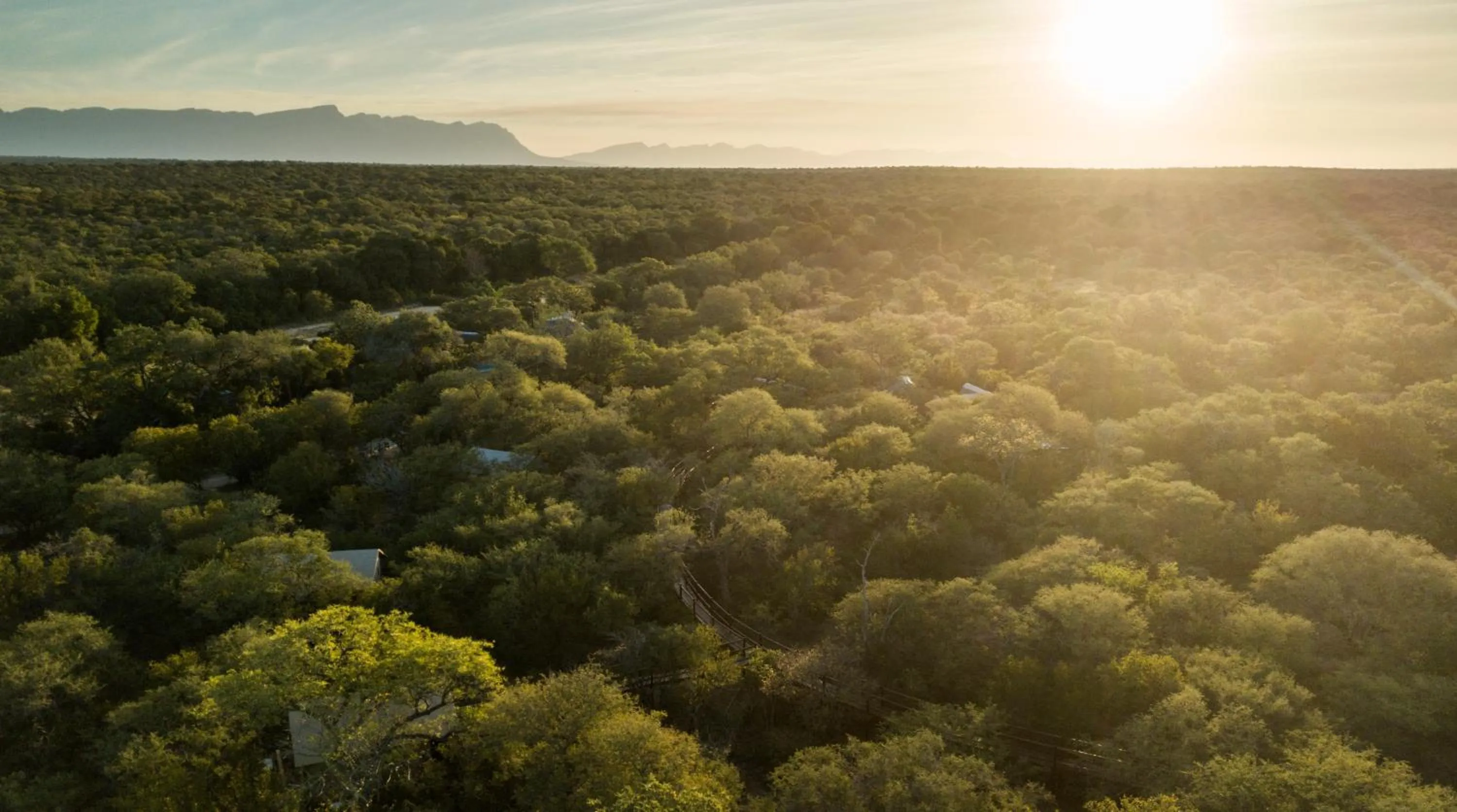 Bird's eye view in Vuyani River Lodge
