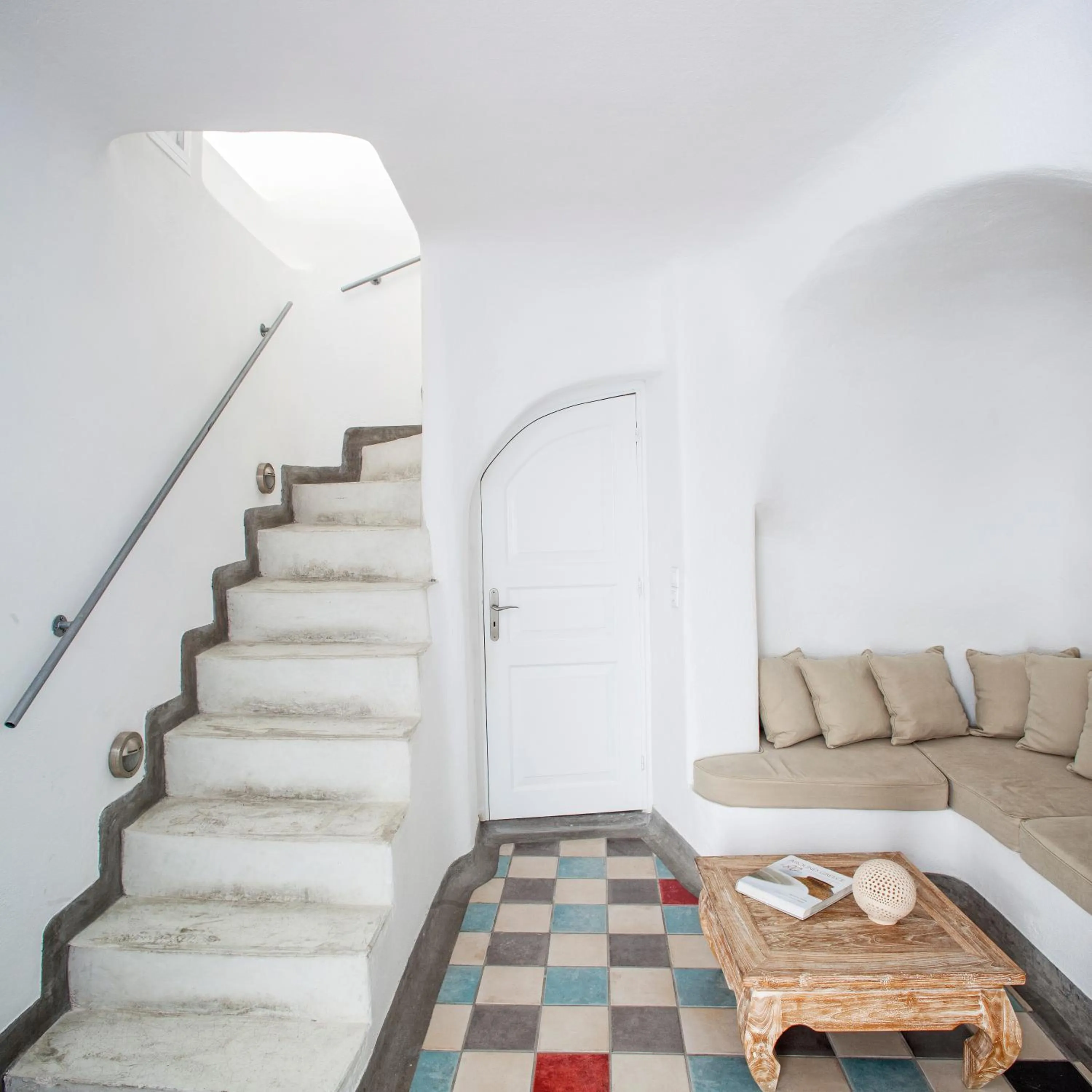 Living room in Ikastikies Suites