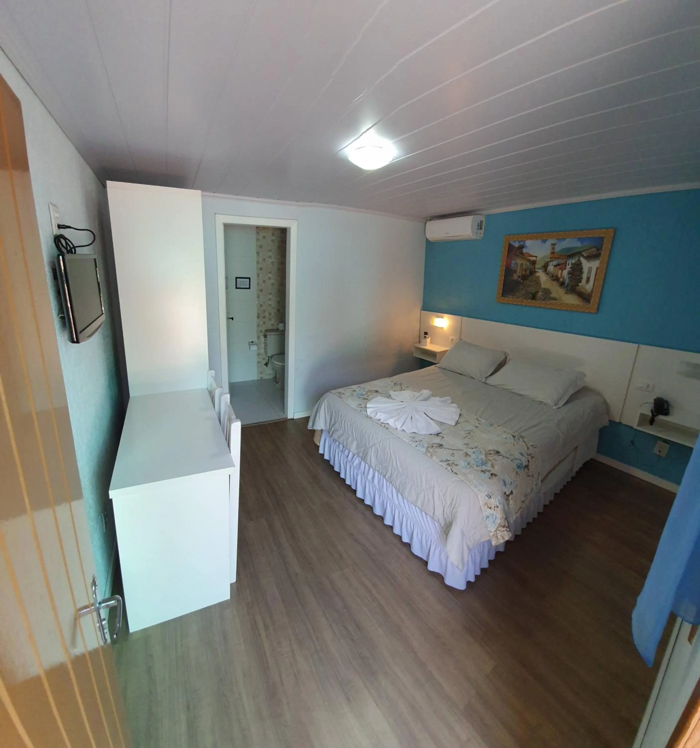 Bed in Hotel Pousada Cabana da Mata