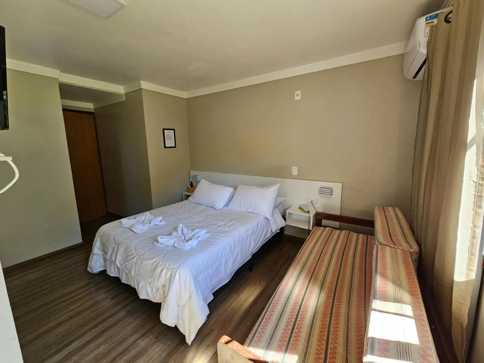 View (from property/room), Bed in Hotel Pousada Cabana da Mata