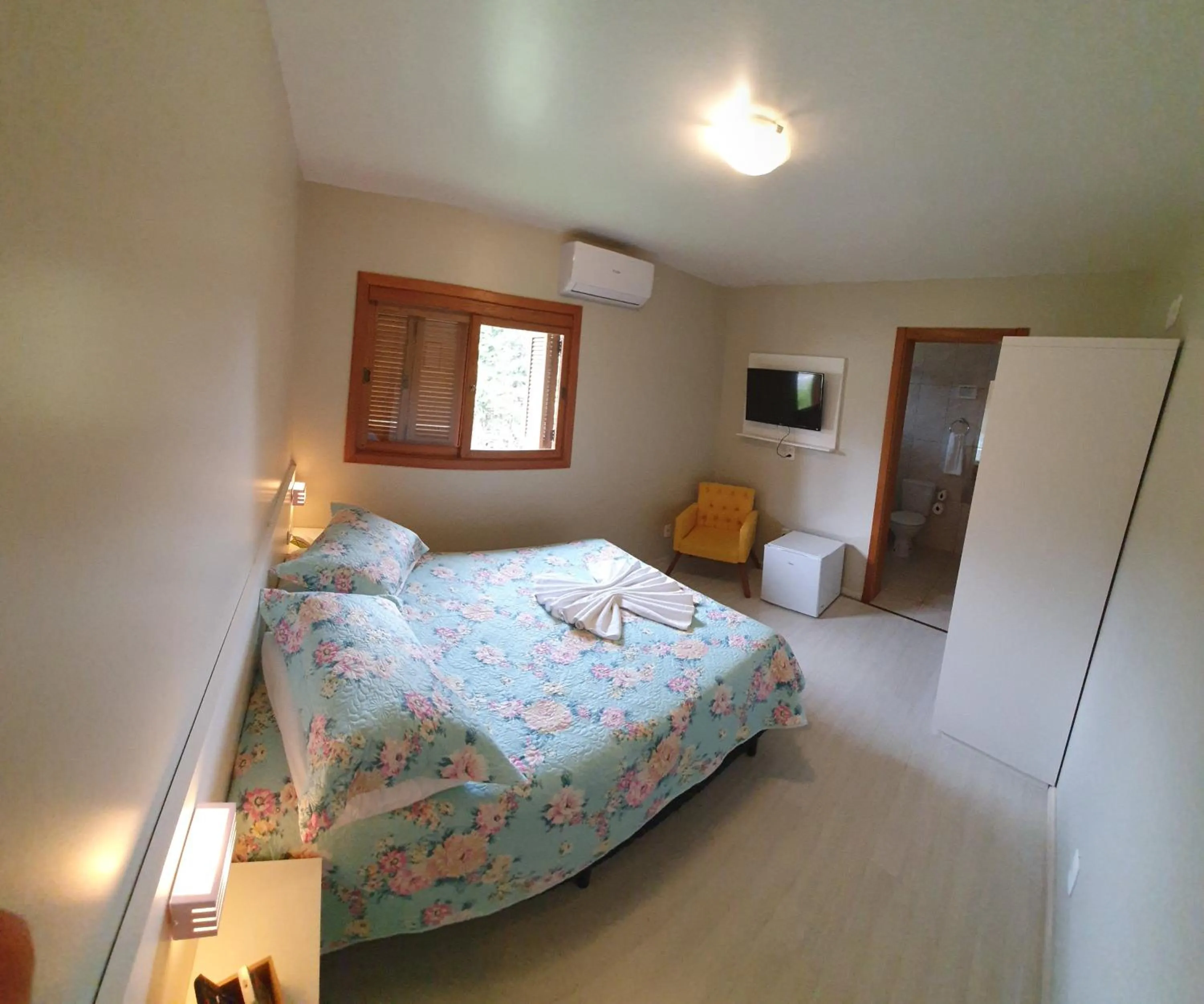 Bed in Hotel Pousada Cabana da Mata