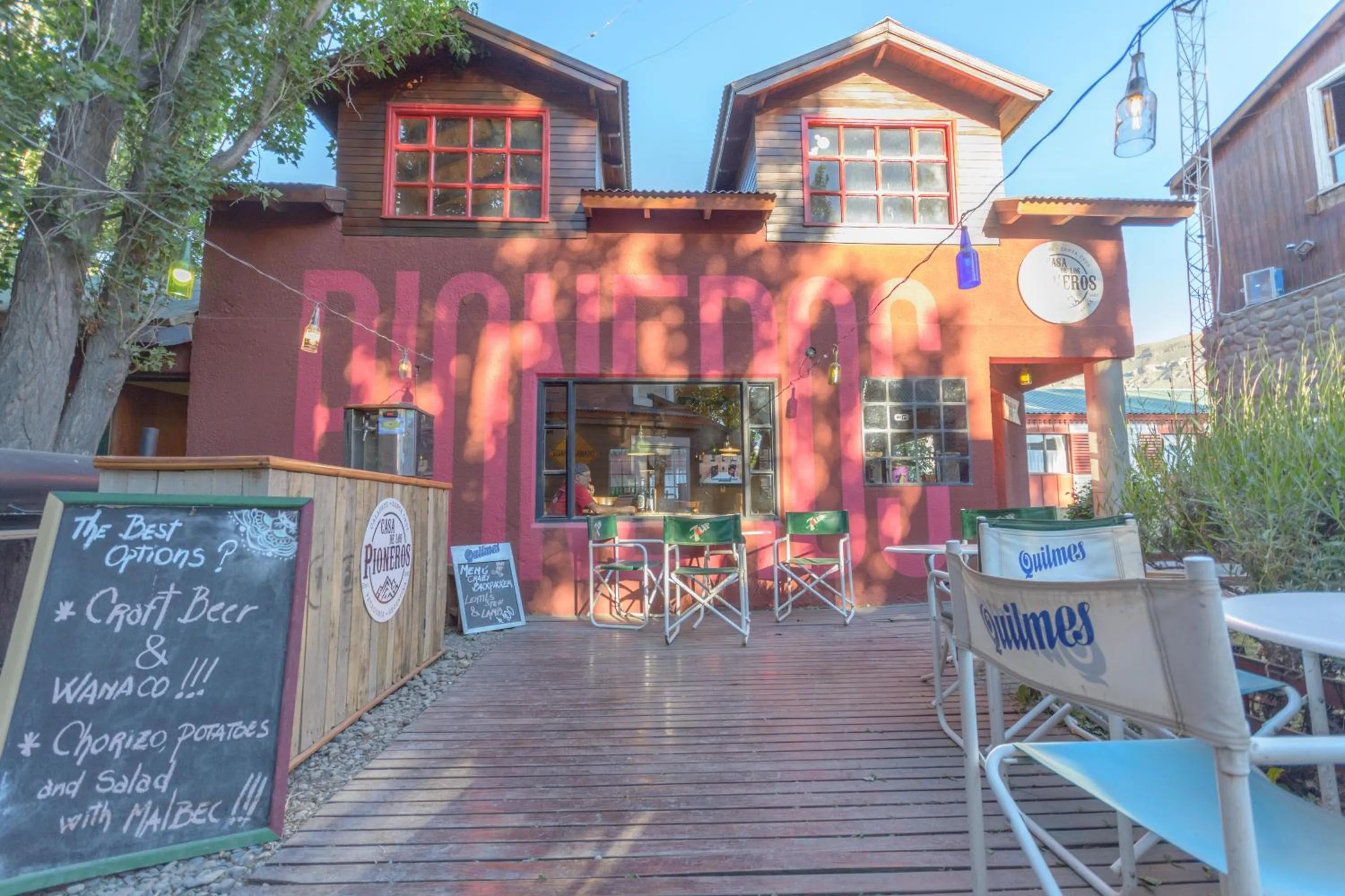 Food close-up in Hostel Los Pioneros