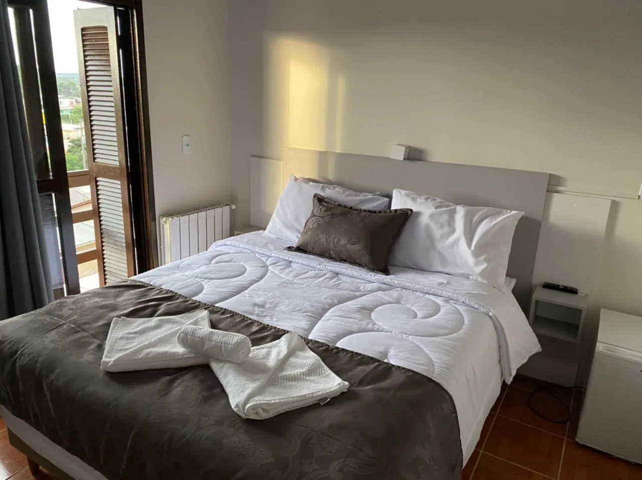 Bed in Pousada Paraíso da Serra