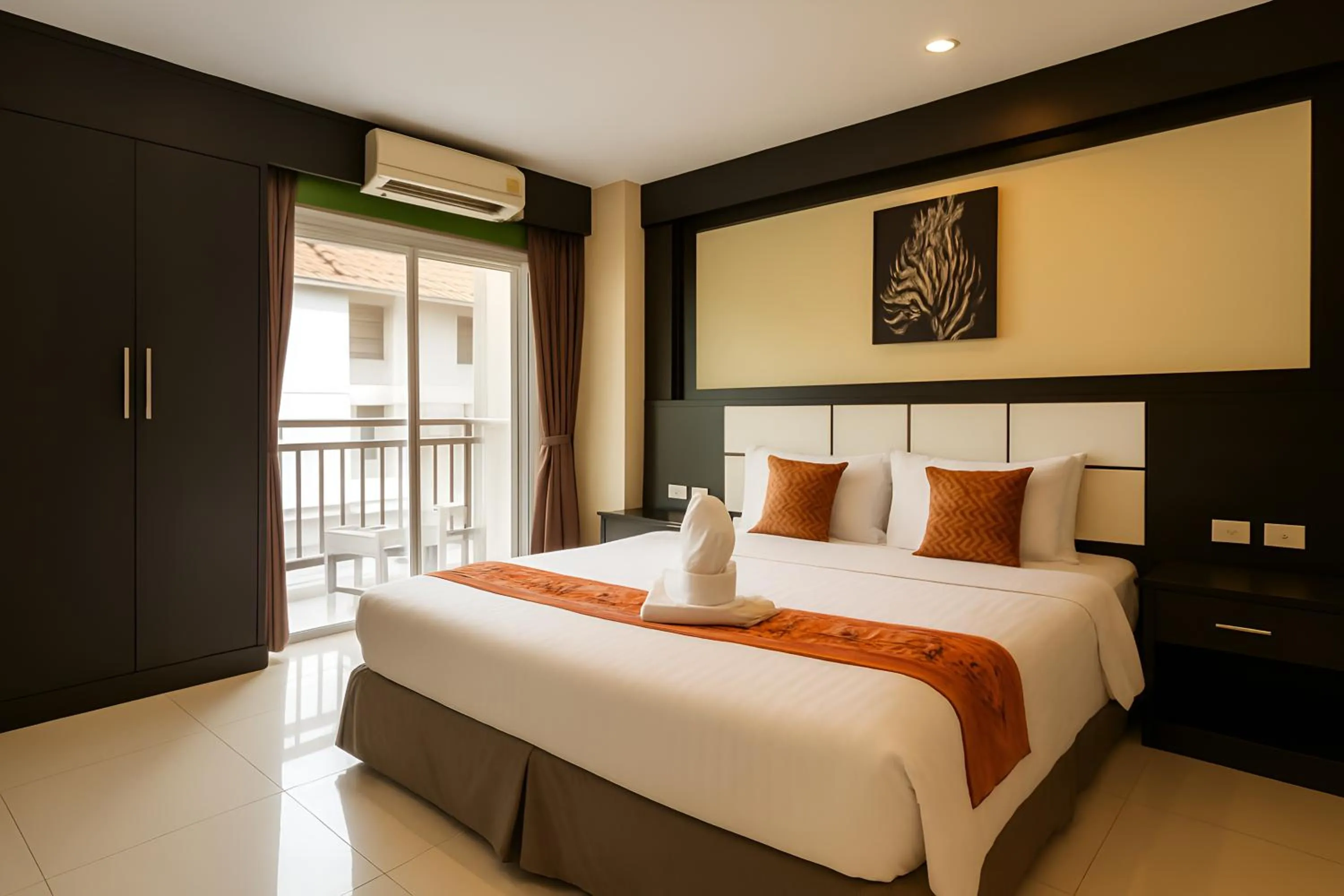 Bedroom, Bed in Star House Patong