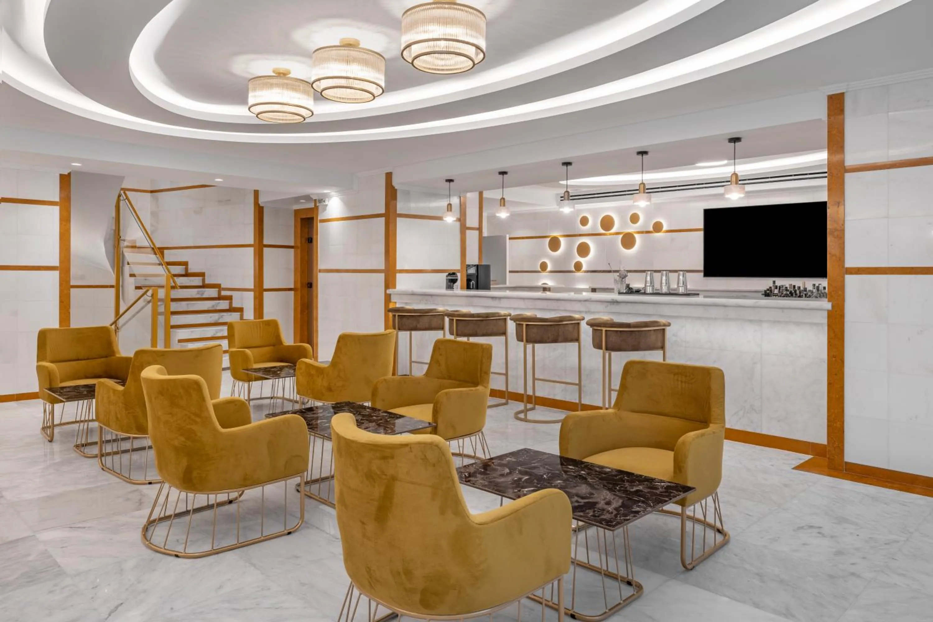 Lounge or bar in Rhodos Horizon Boutique-Adults only