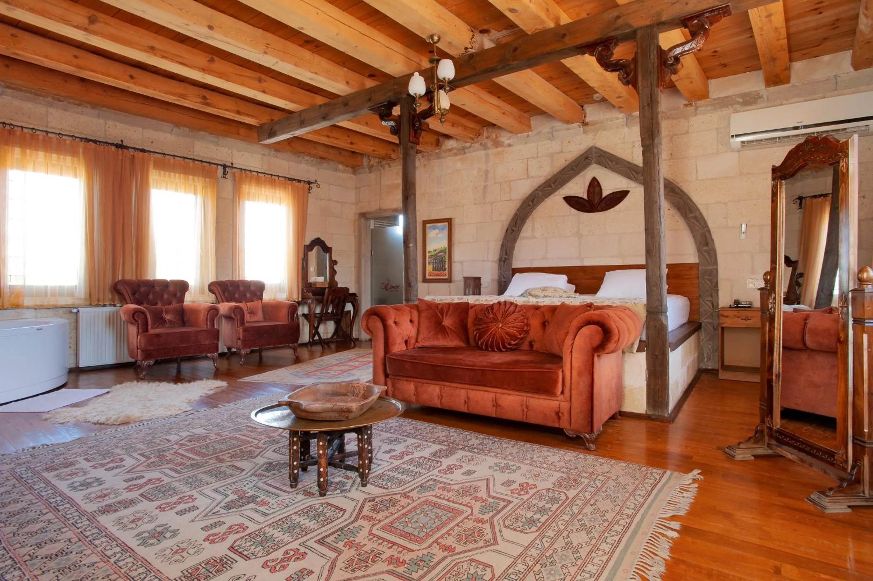 Living room in Ottoman Cave Suites