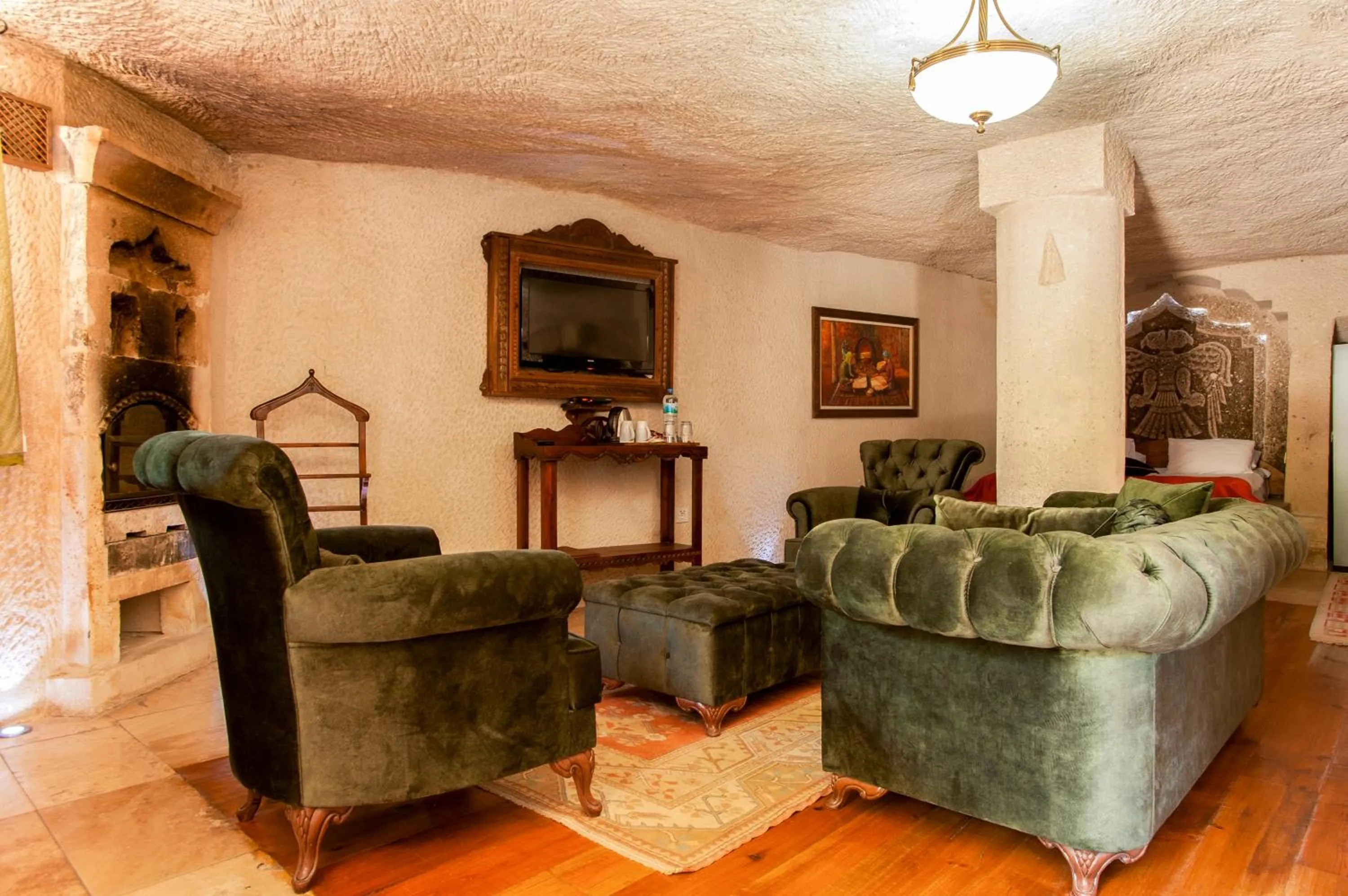 Bedroom in Ottoman Cave Suites