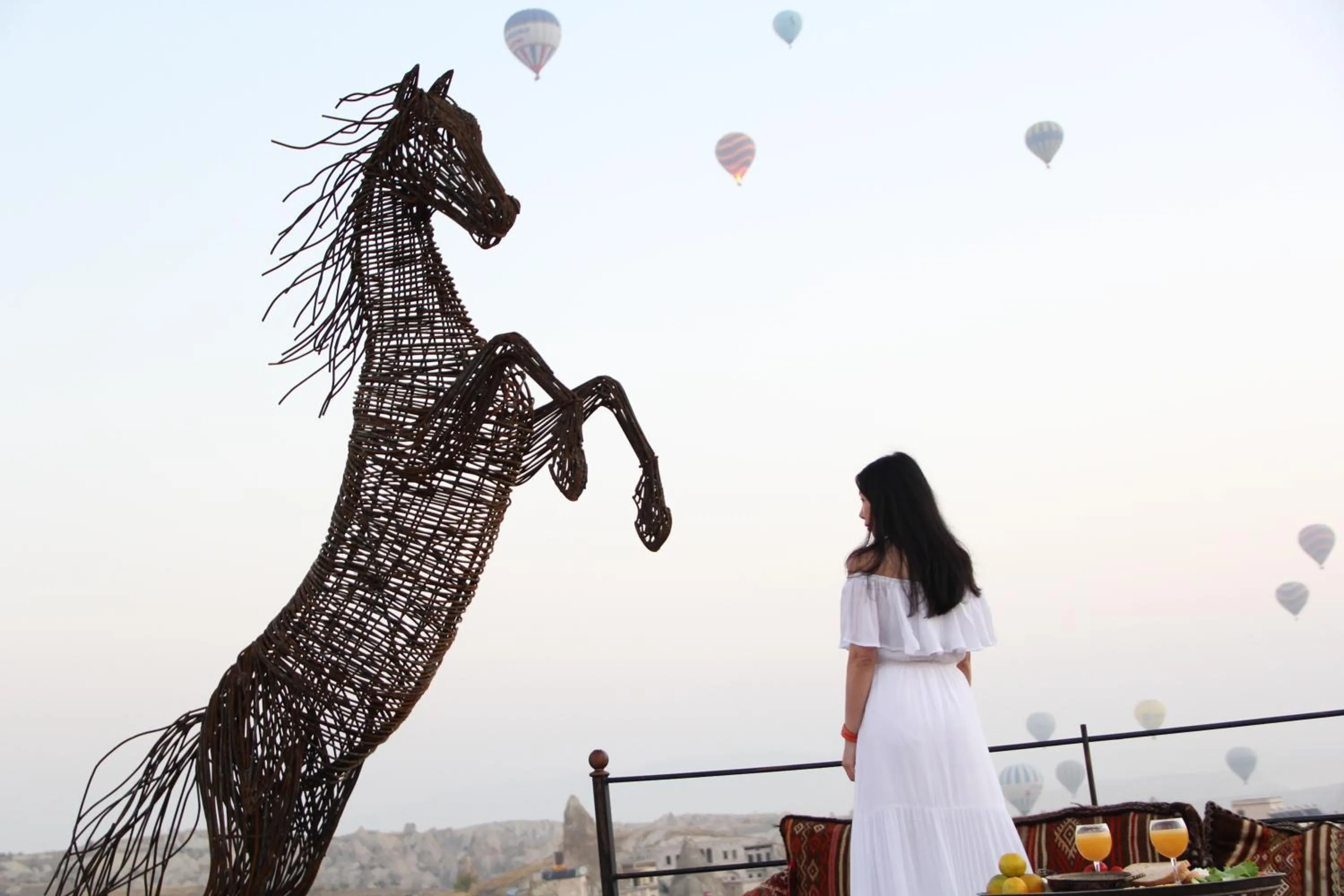 People in Ottoman Cave Suites