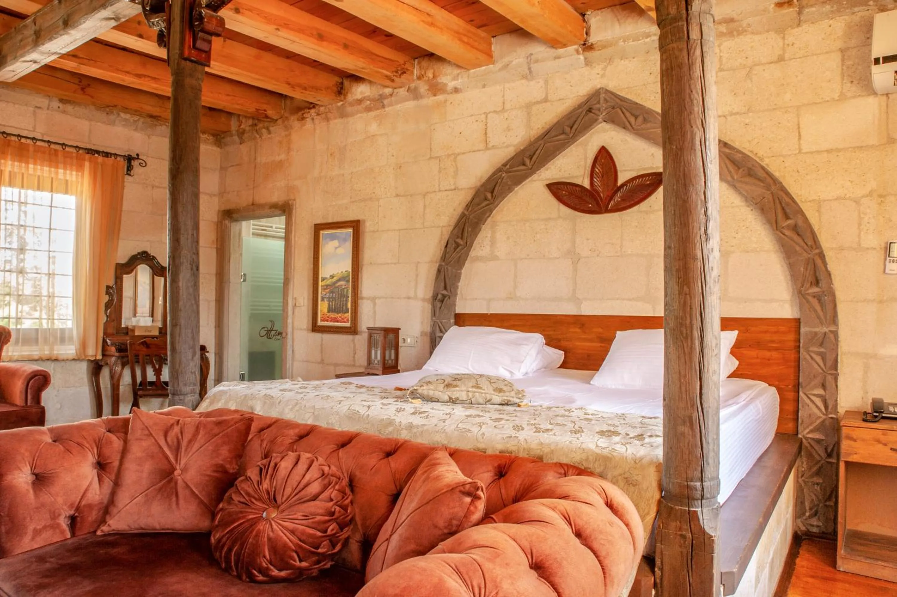 Bed in Ottoman Cave Suites