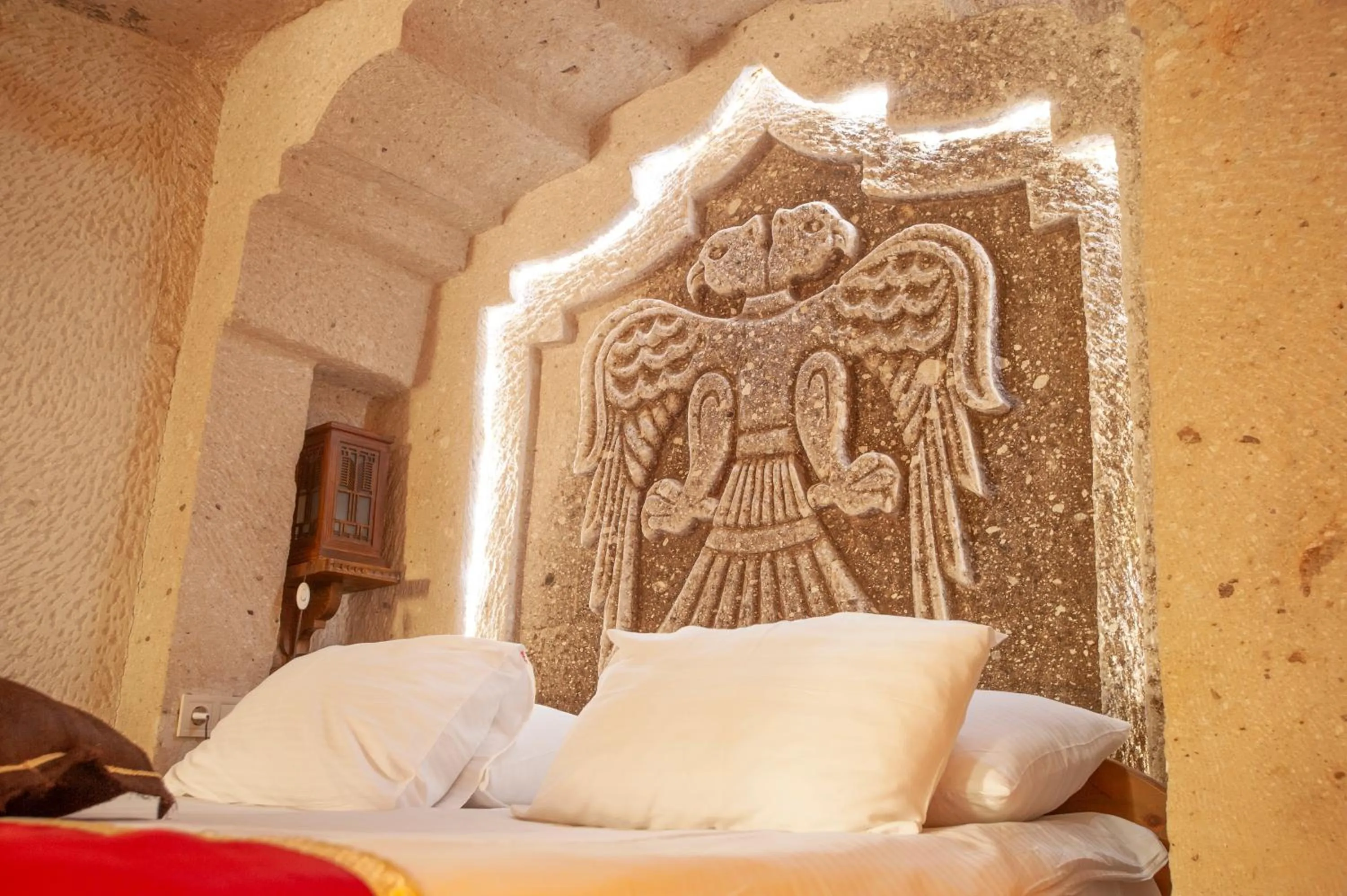 Bed in Ottoman Cave Suites