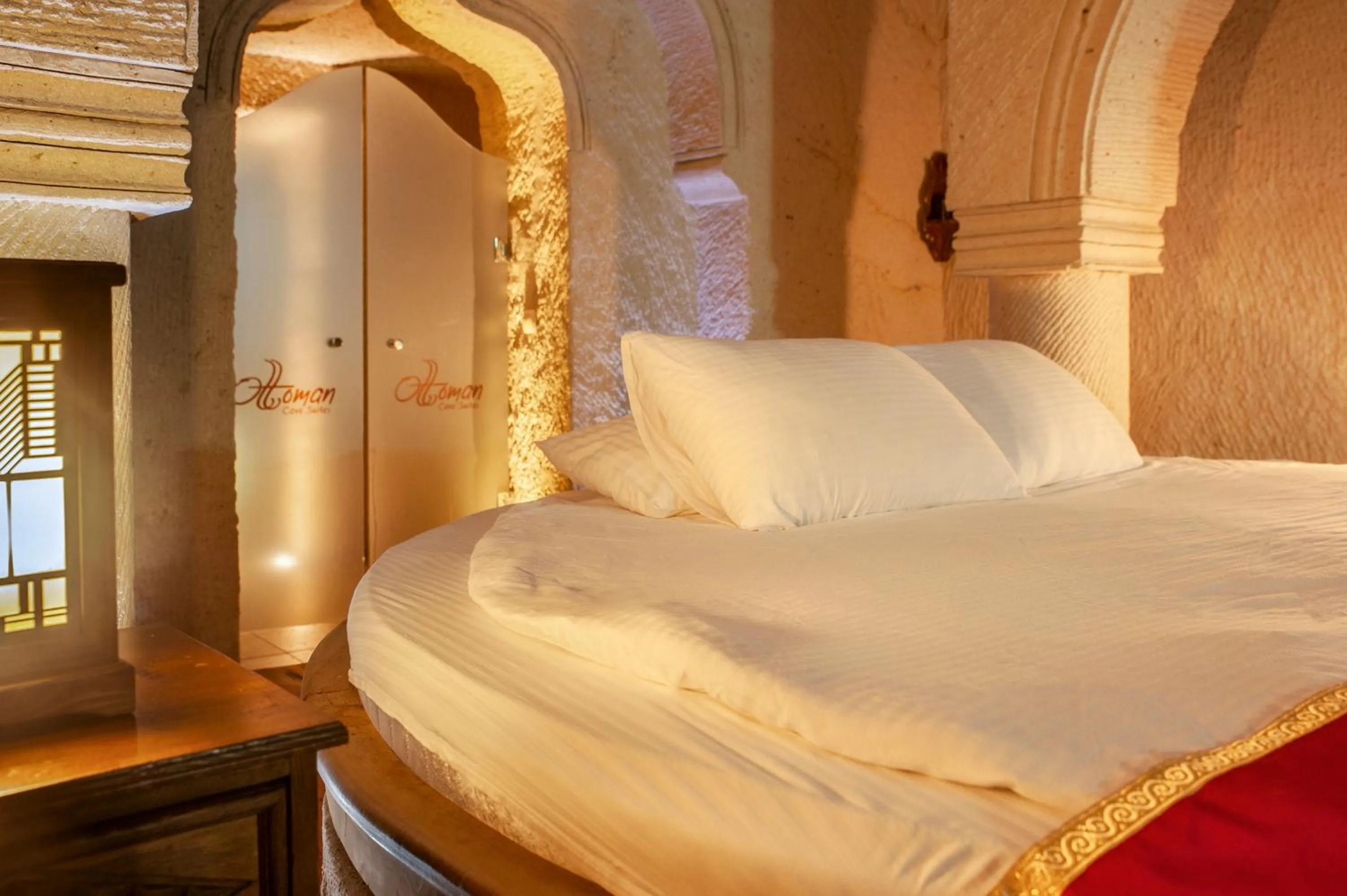 Bed in Ottoman Cave Suites