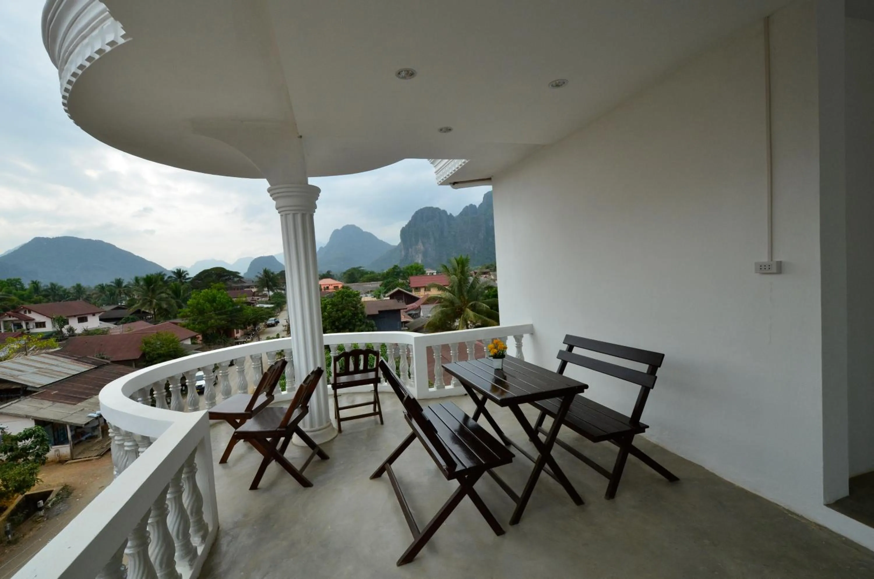 Balcony/Terrace in Laos Haven Hotel