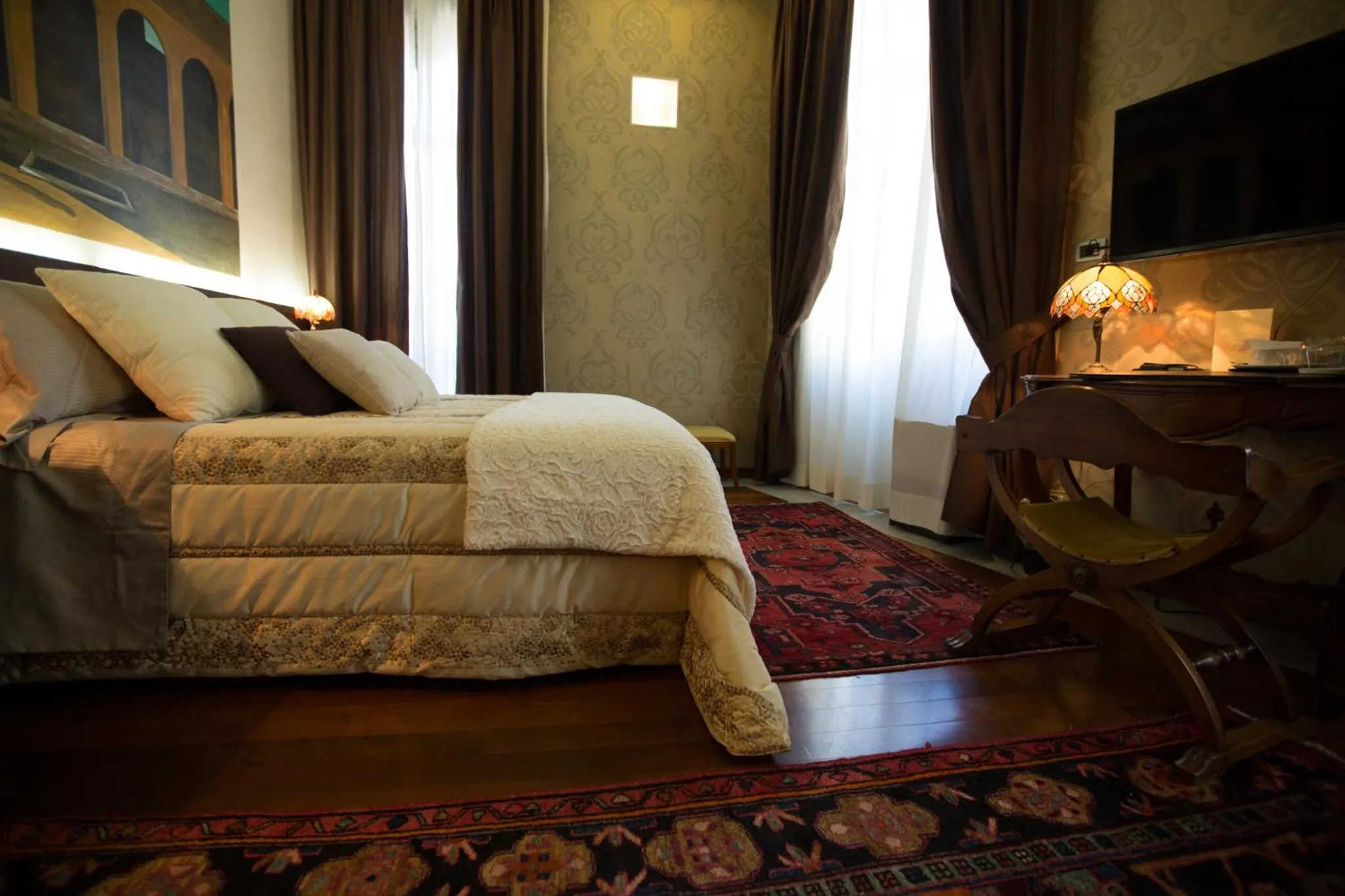 Photo of the whole room, Bed in Hotel Dei Pittori