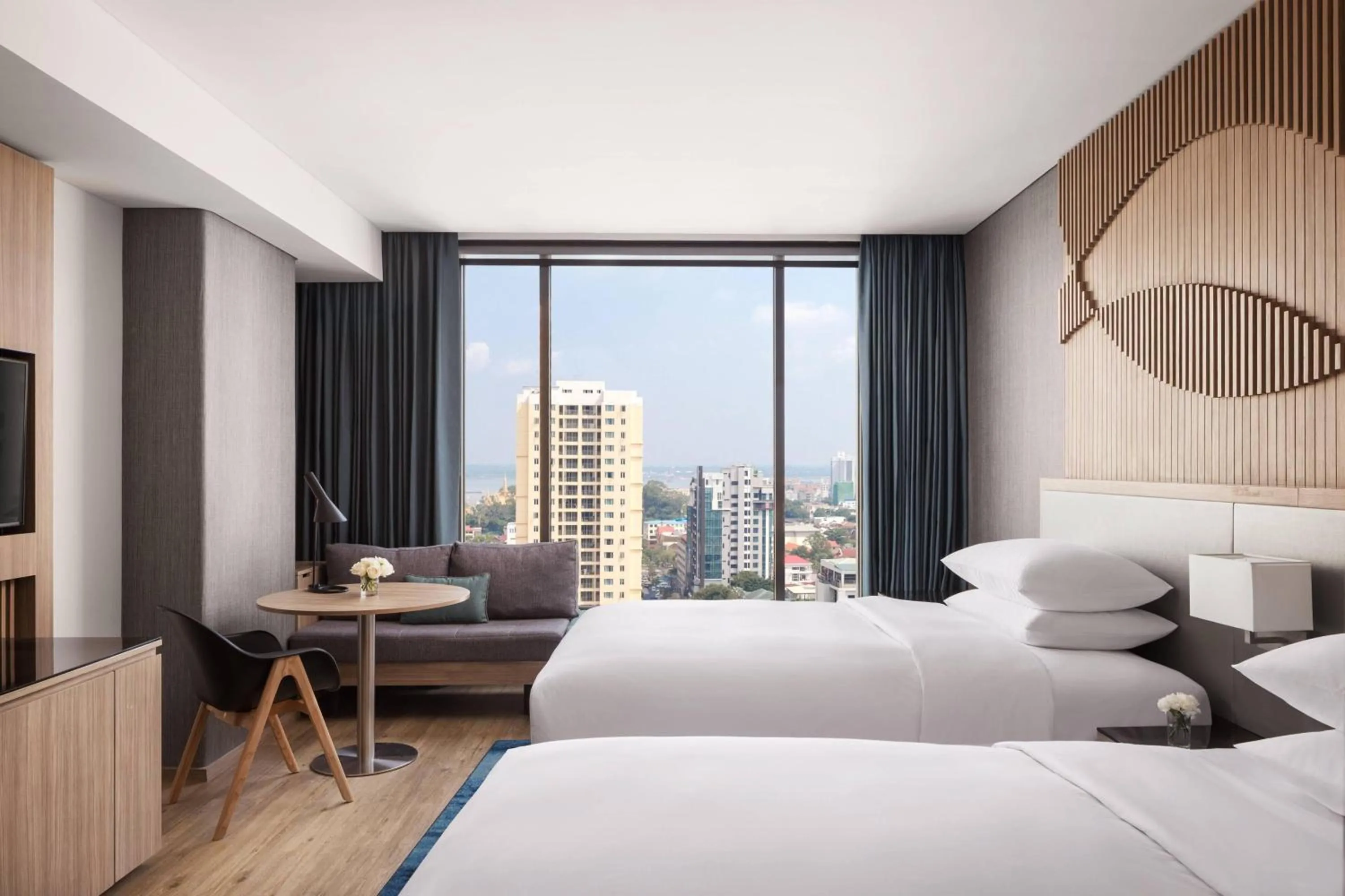 Photo of the whole room, Bed in Courtyard by Marriott Phnom Penh